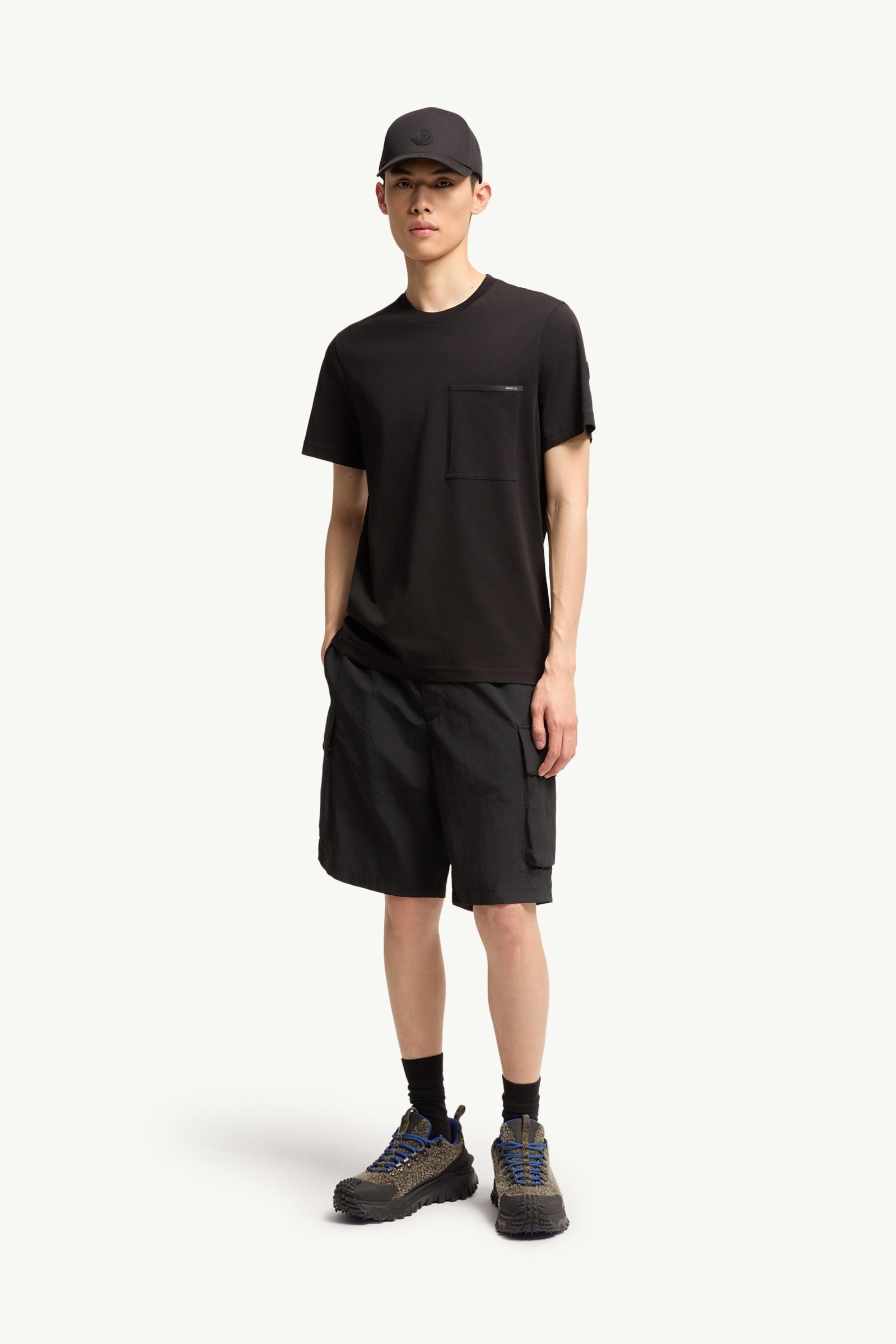 Cotton Jersey T-Shirt with Chest Pocket Men Black Moncler, 1 of 0