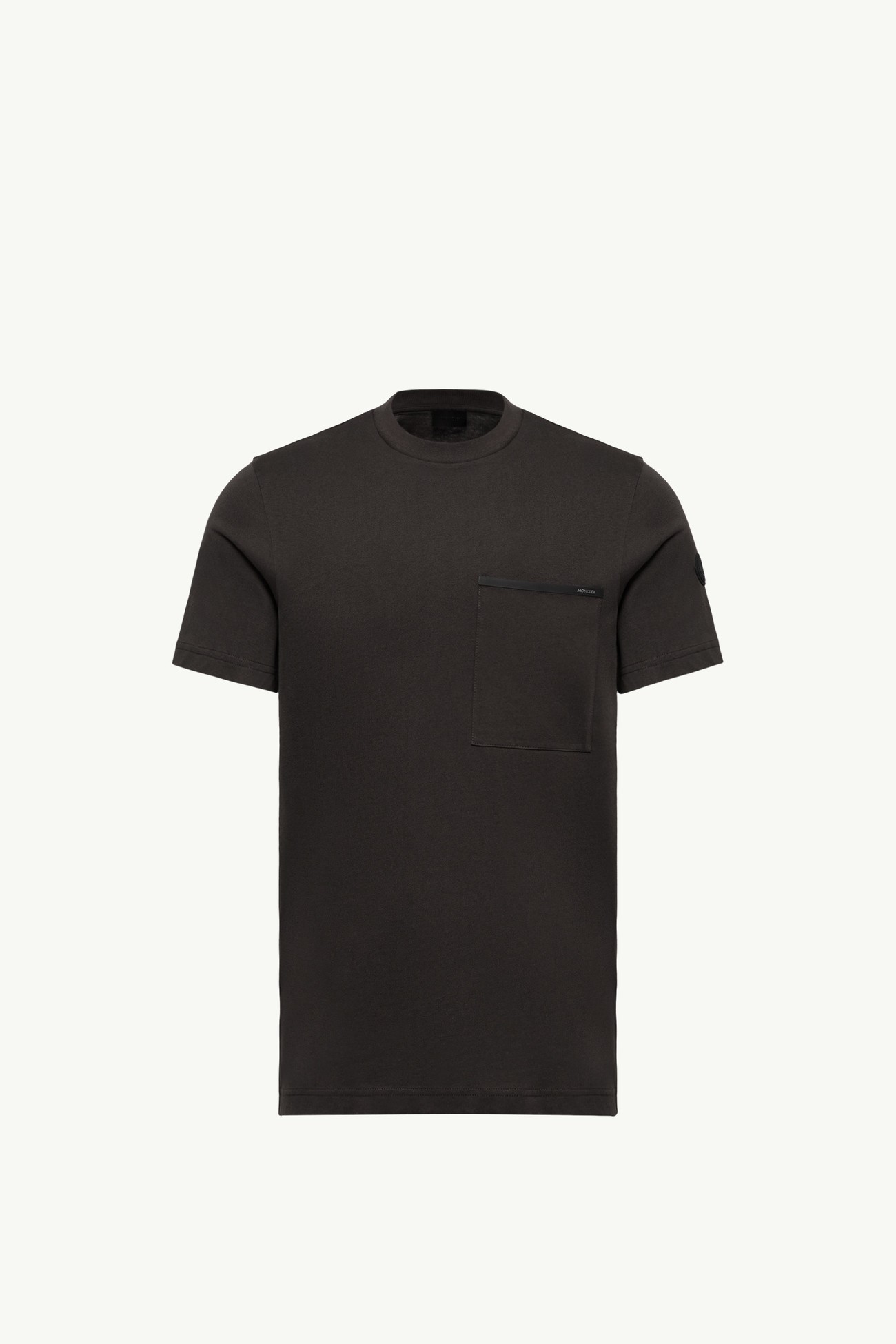 Cotton Jersey T-Shirt with Chest Pocket Men Black Moncler 2