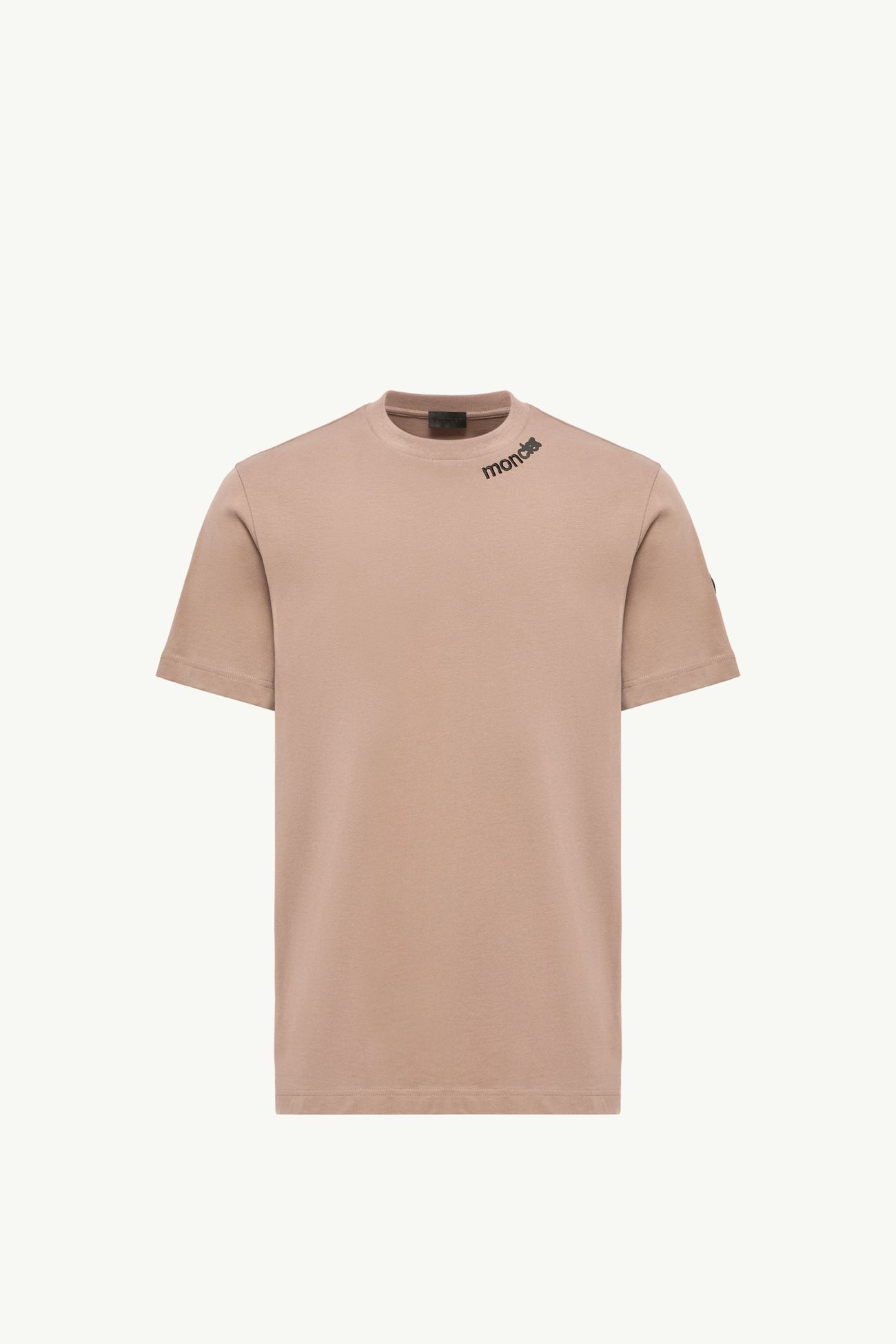 T-shirt en jersey de coton à logo Hommes Beige Moncler 2