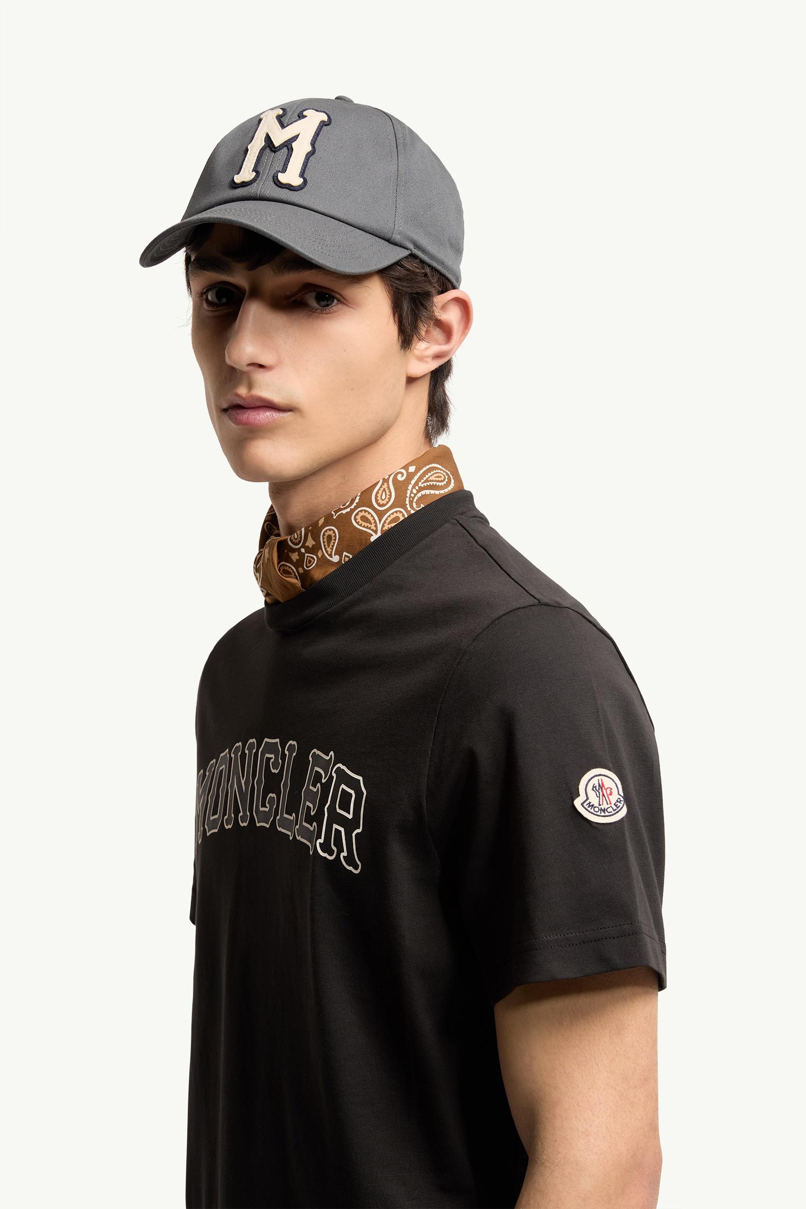 Black Logo Cotton T-Shirt - Polos & T-shirts for Men | Moncler US