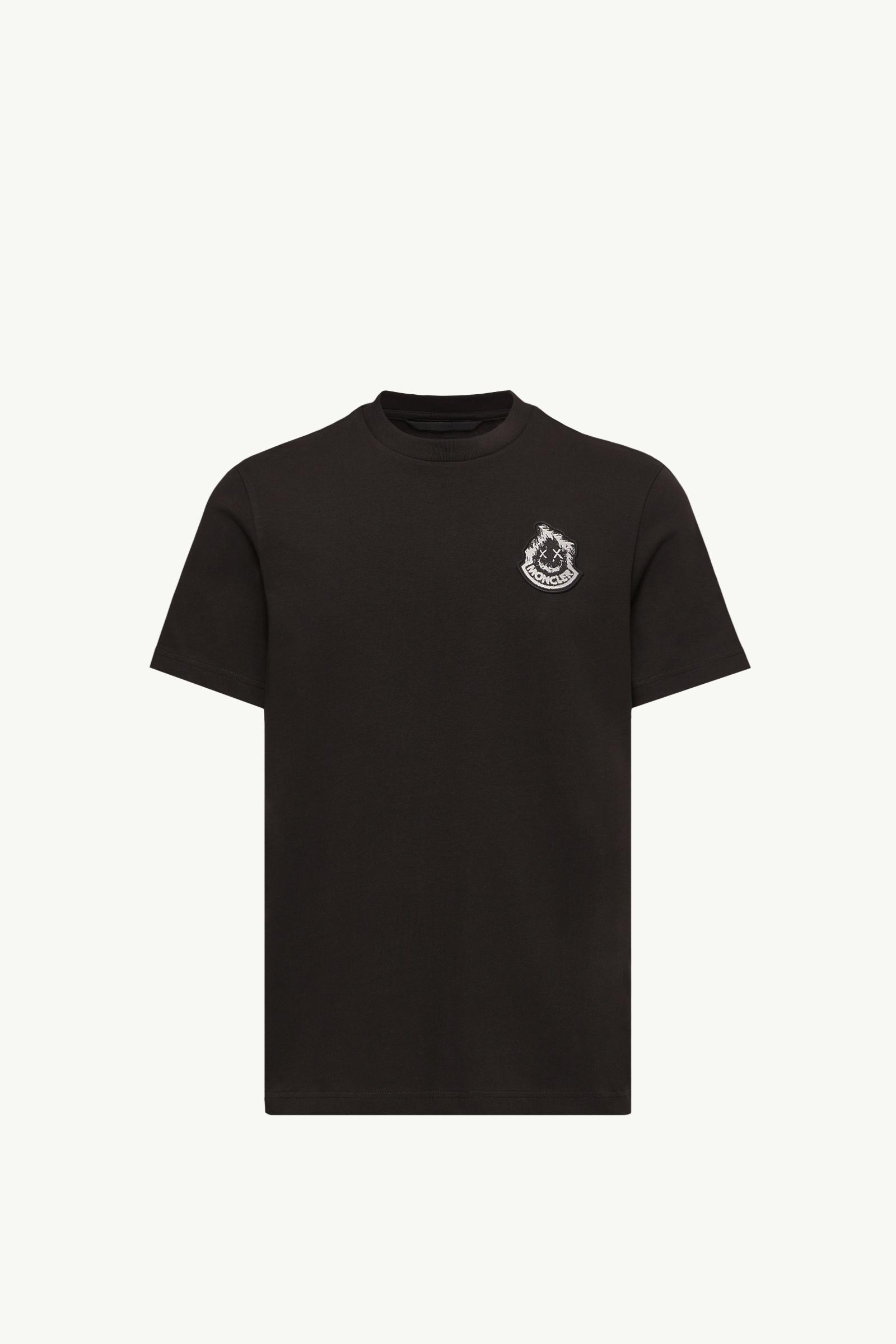 Logo Cotton T-Shirt Men Black Moncler