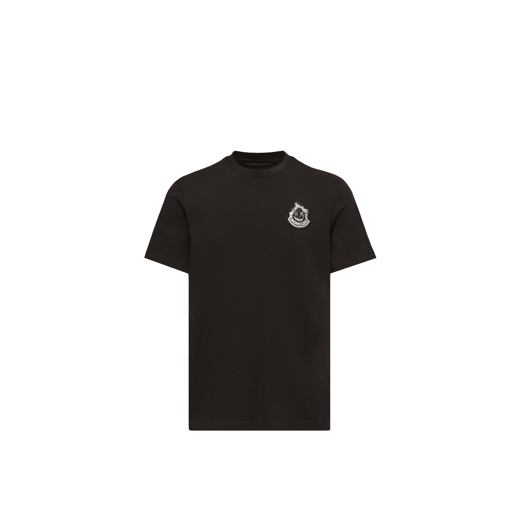 Moncler   Logo Cotton T-Shirt for Men in Black, Size: 3XL
