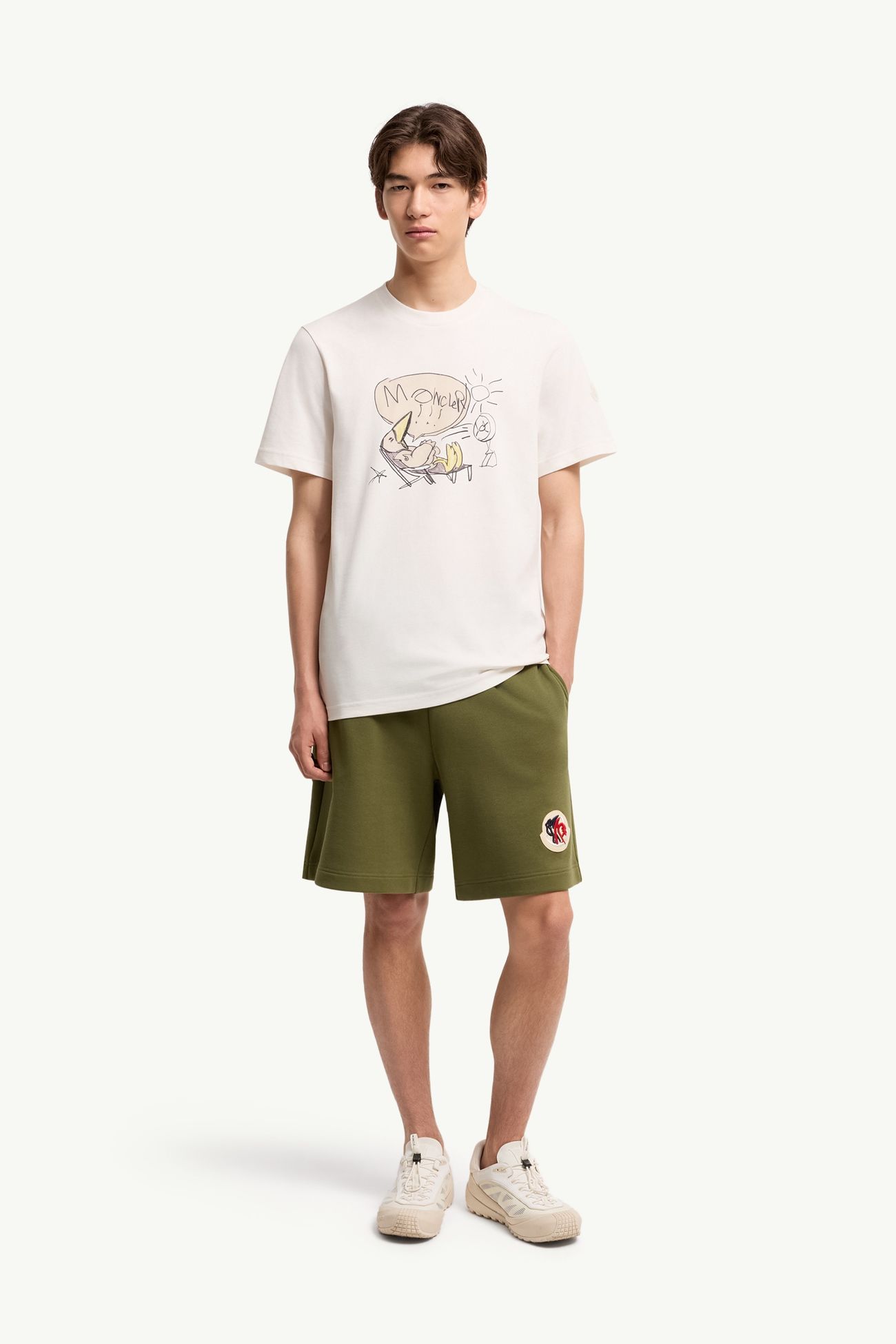 MonDuck Cotton T-Shirt Men White Moncler 0