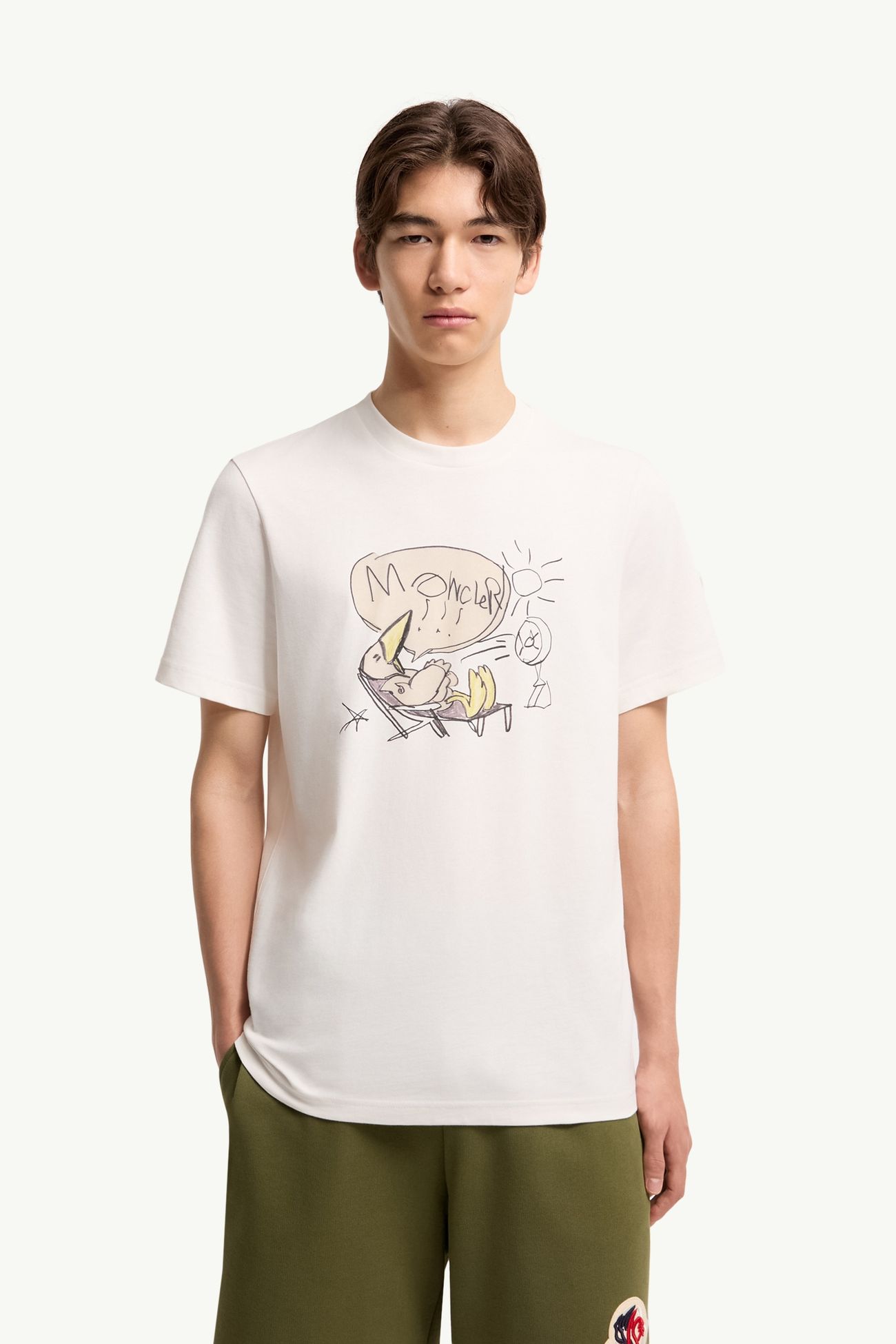 MonDuck Baumwoll-T-Shirt Herren Weiß Moncler 3