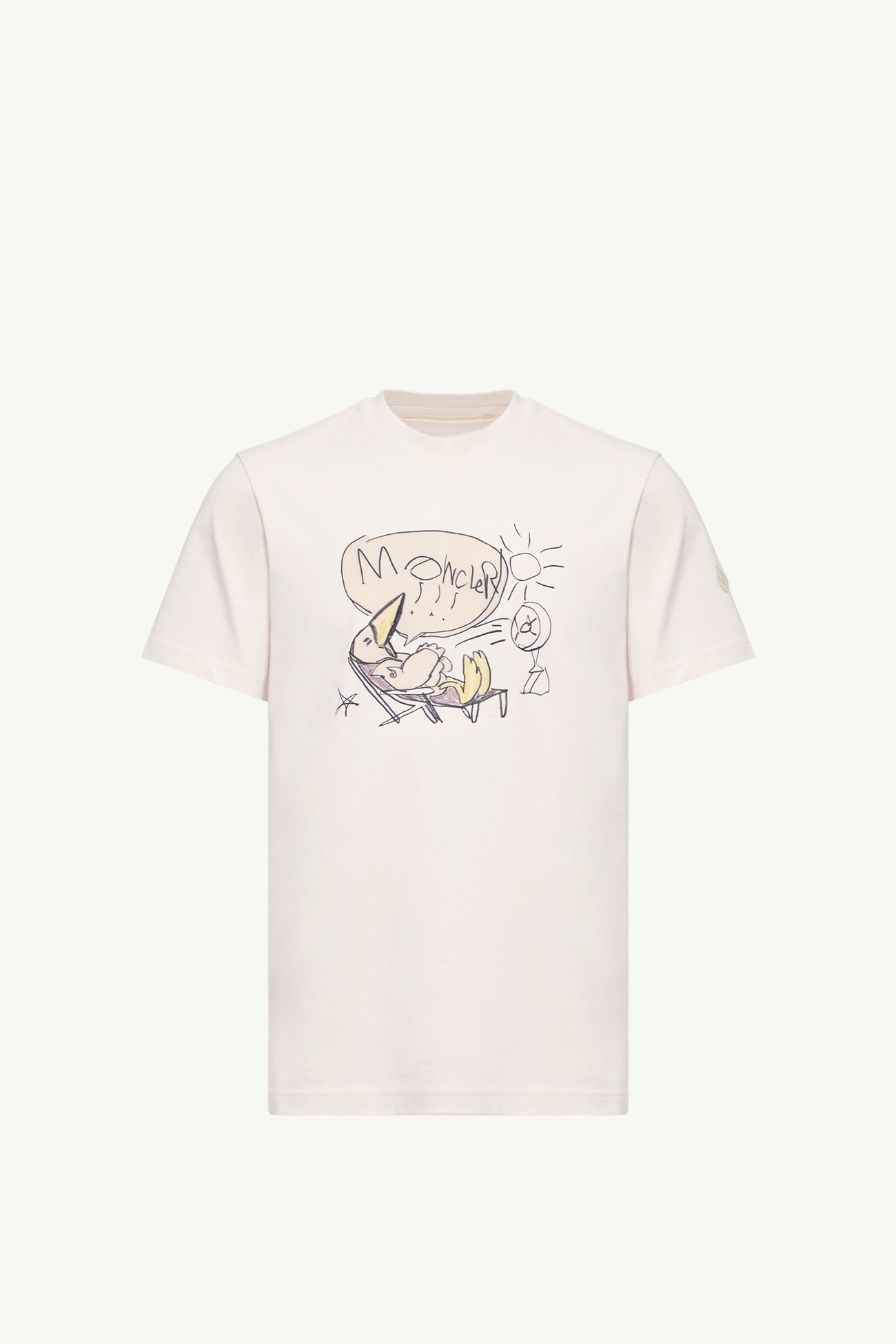 Camiseta de algodón con motivo MonDuck Hombre Blanco Moncler 2
