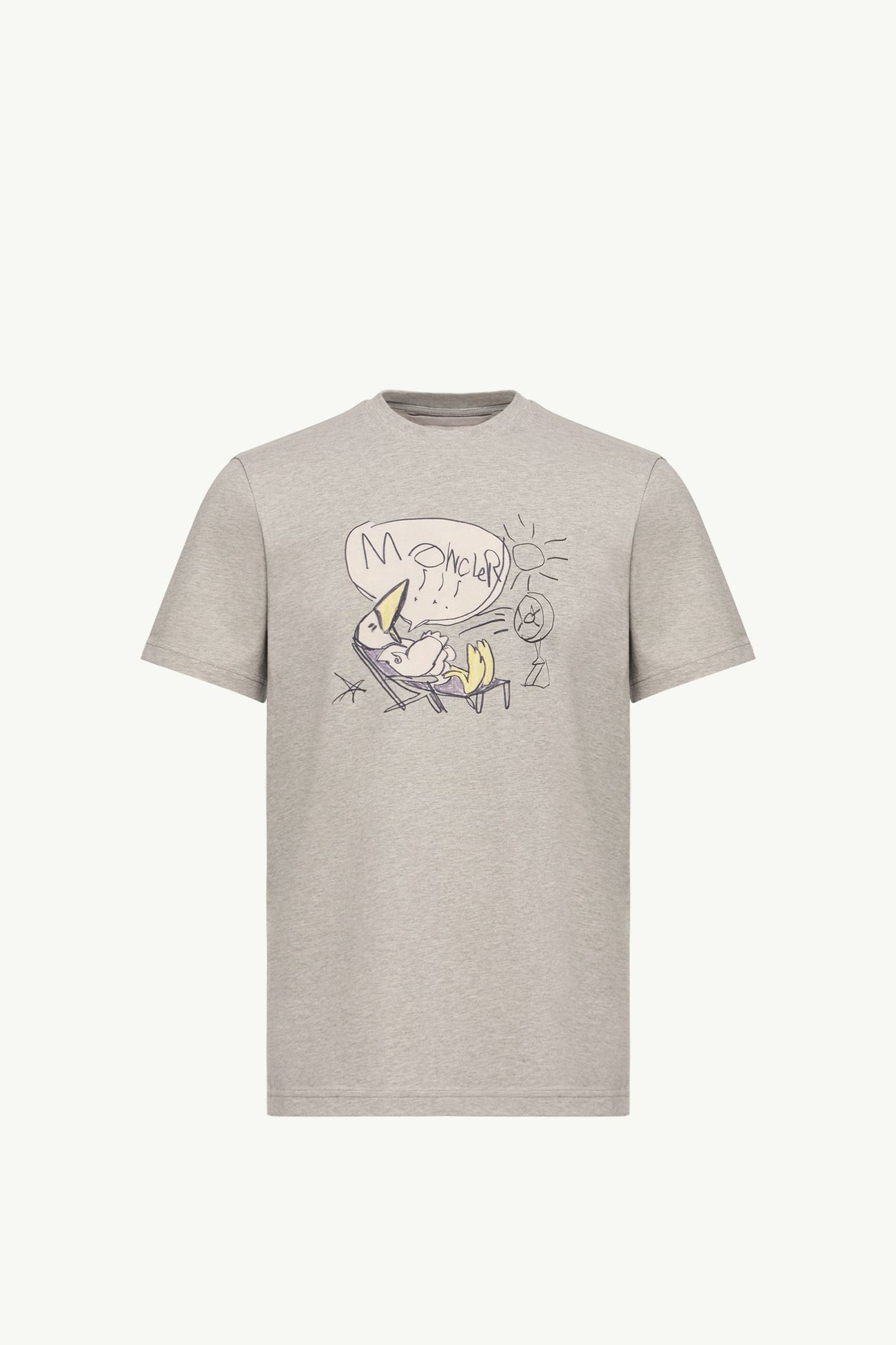 MonDuck Cotton T-Shirt Men Gray Moncler 2