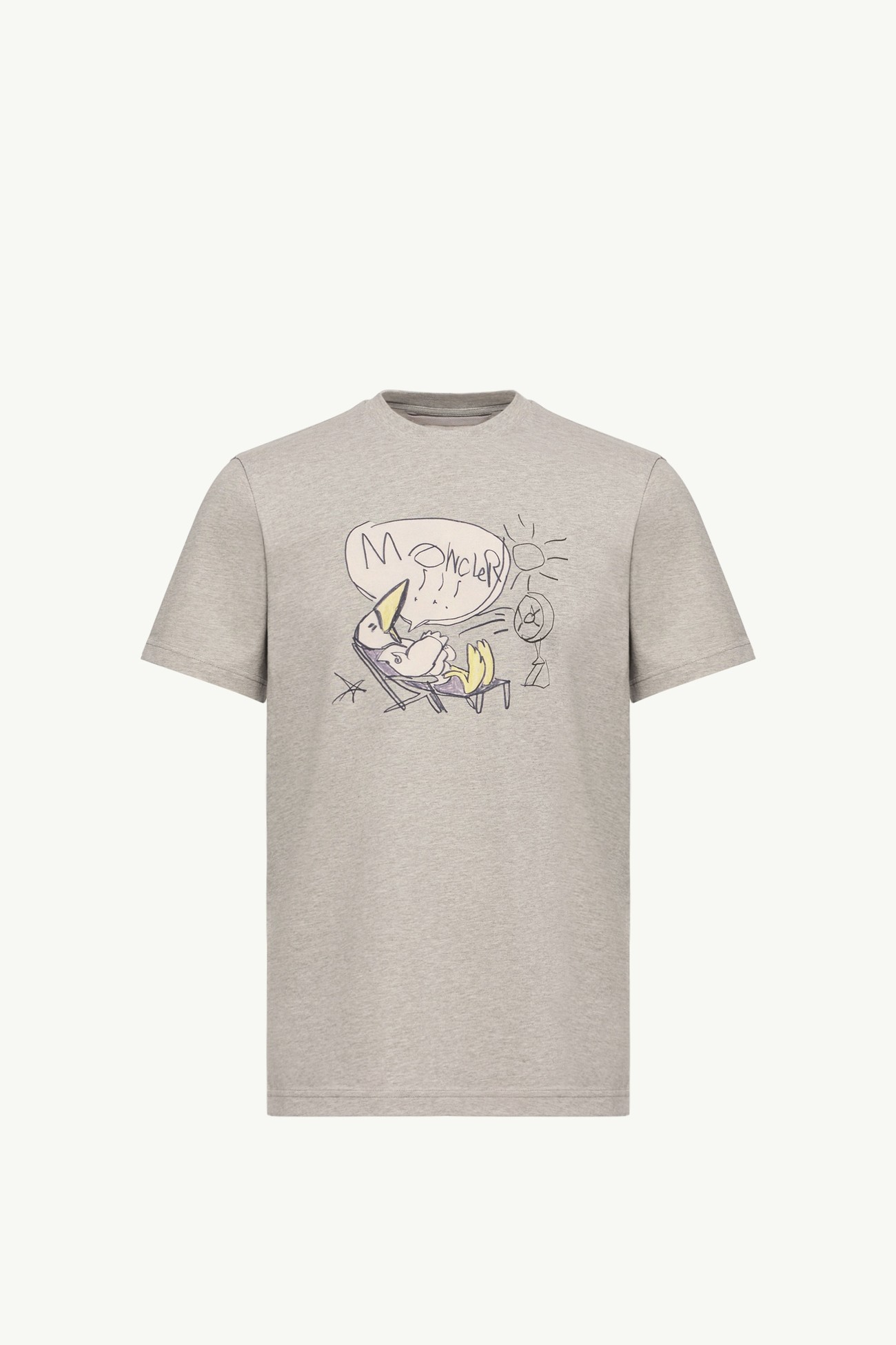 MonDuck Cotton T-Shirt Men Gray Moncler 2