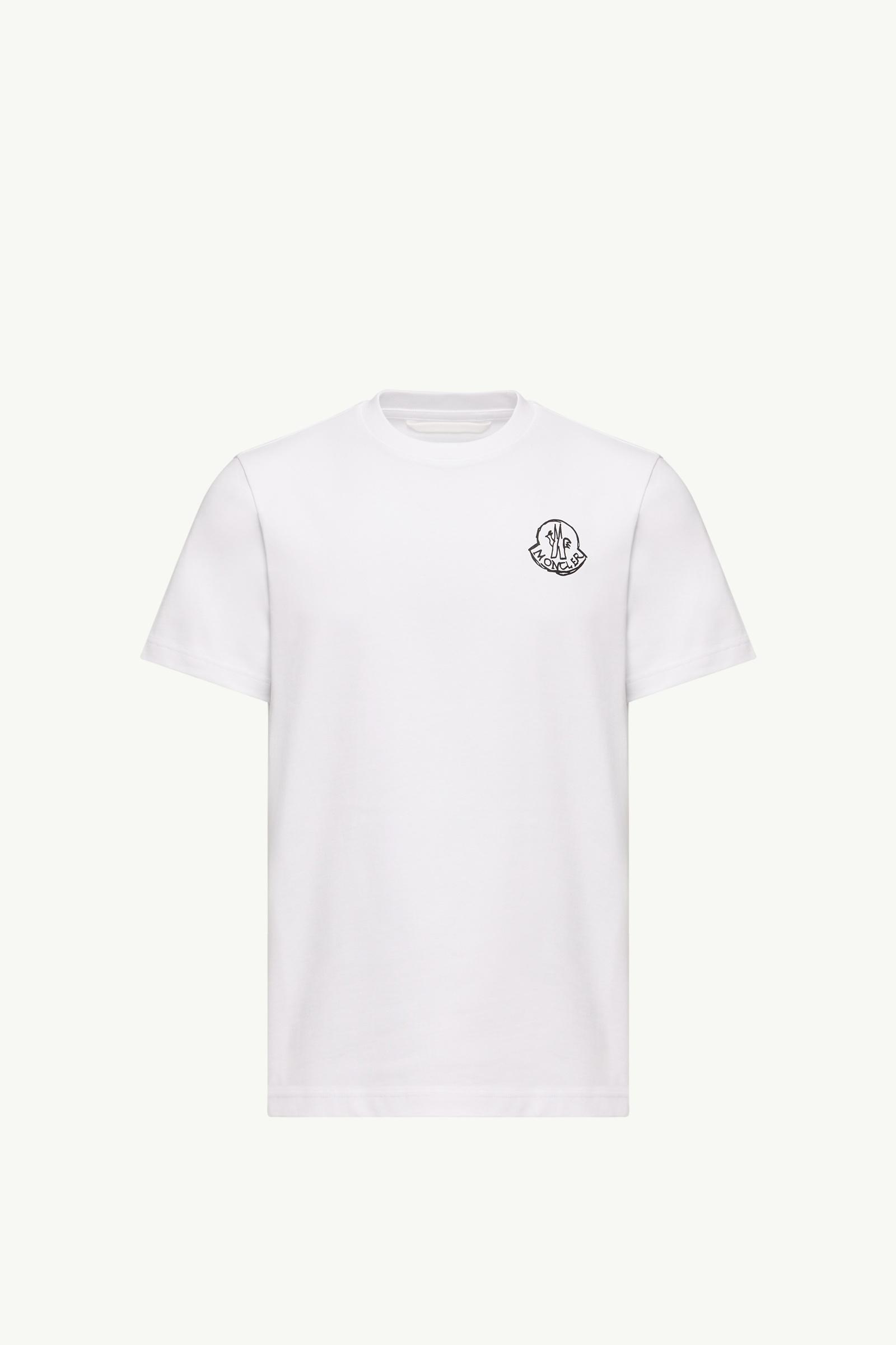 Cotton Jersey Logo Patch T-Shirt Men White Moncler, 1 of 0