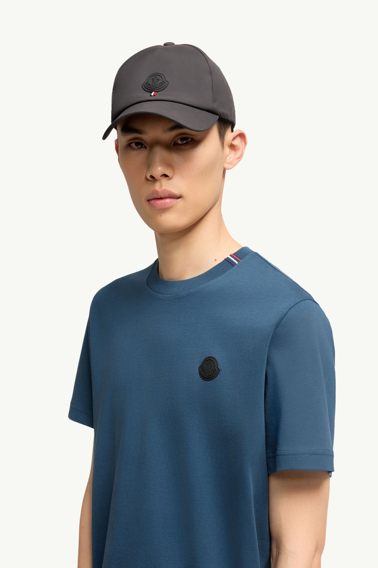標誌棉質T恤 男士 墨藍色 Moncler 1