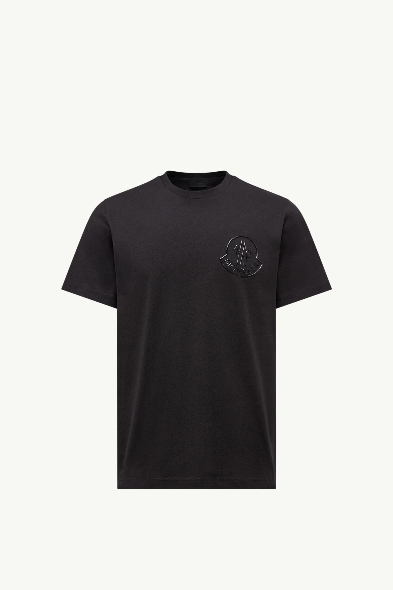Three-Dimensional Logo Cotton T-Shirt Men Black Moncler, 1 of 0