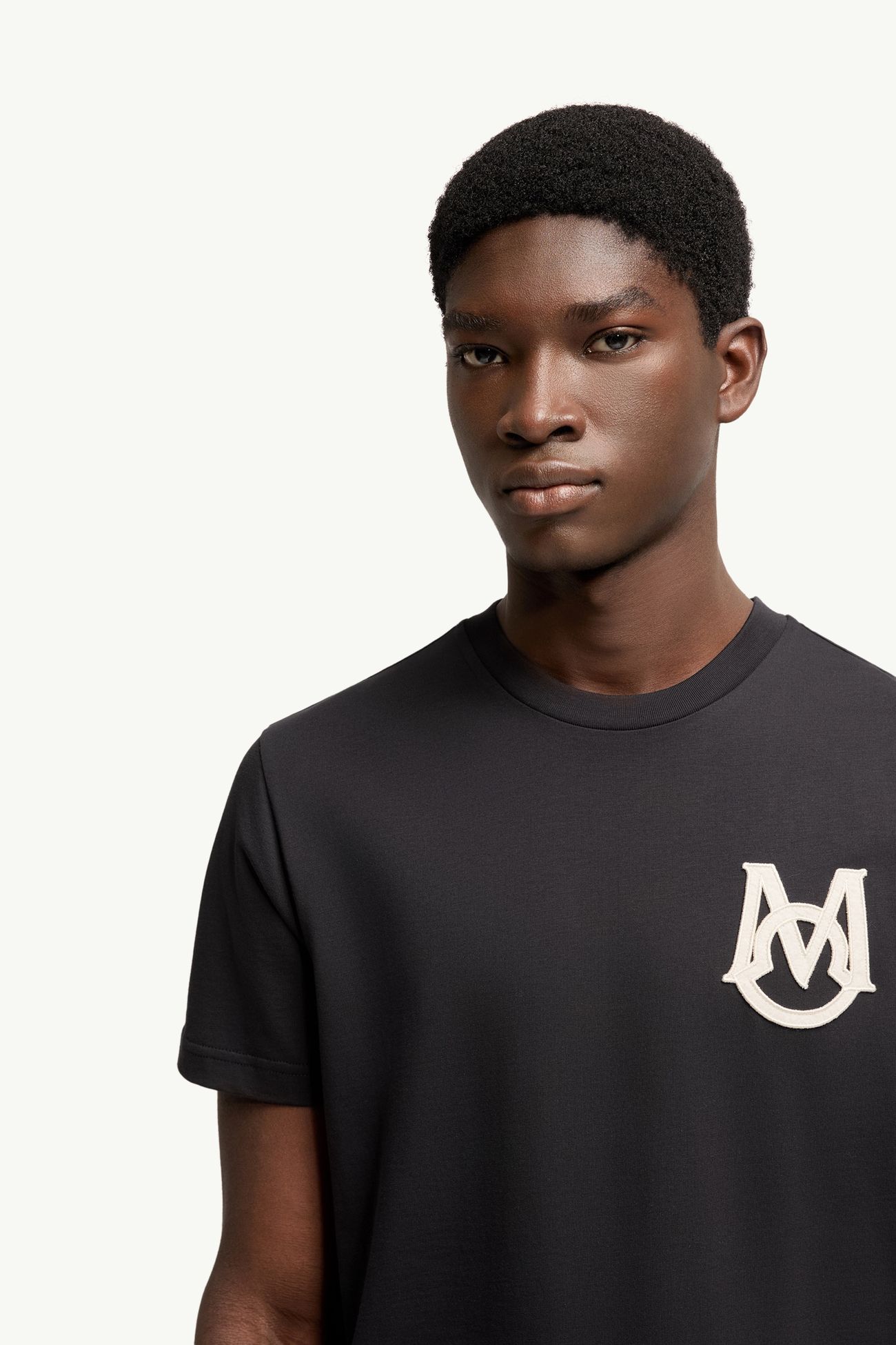 모노그램 코튼 티셔츠 남성 네이비 블루 Moncler 5