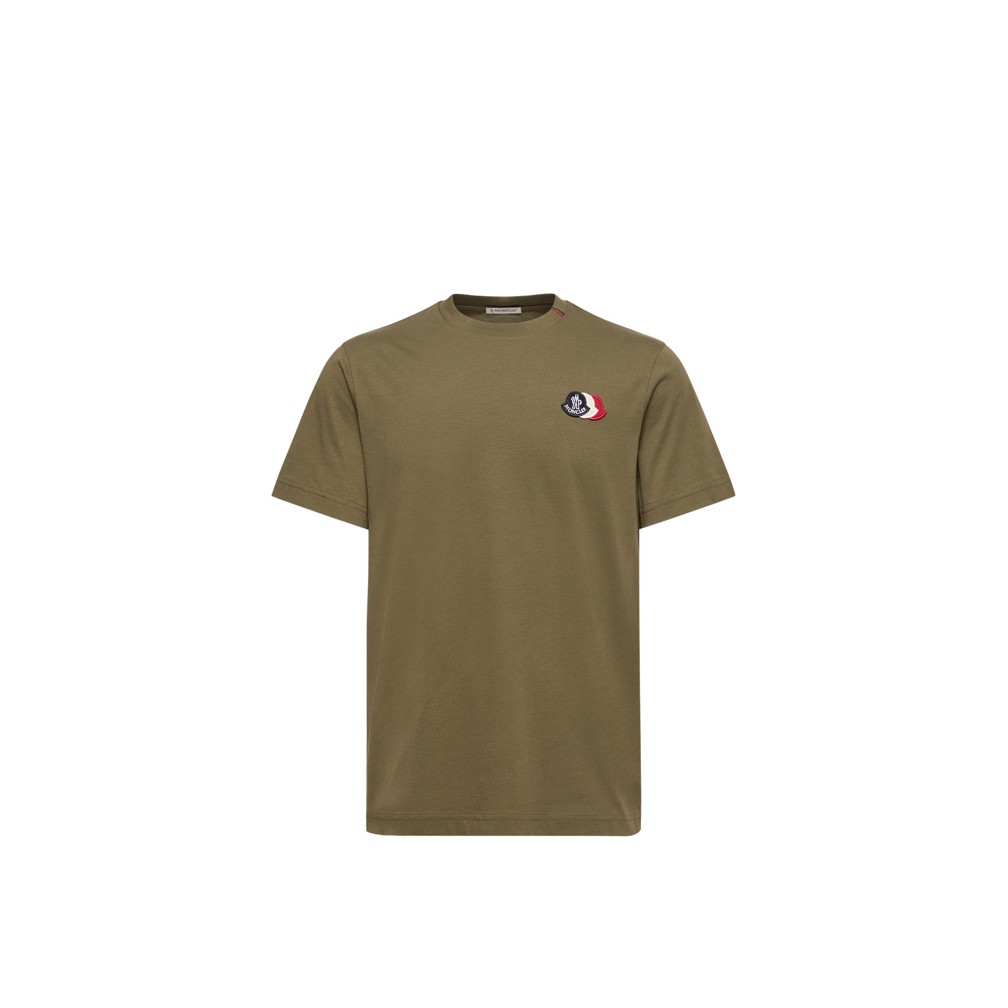 Moncler   Logo Cotton T-Shirt for Men in Green, Size: Xxl