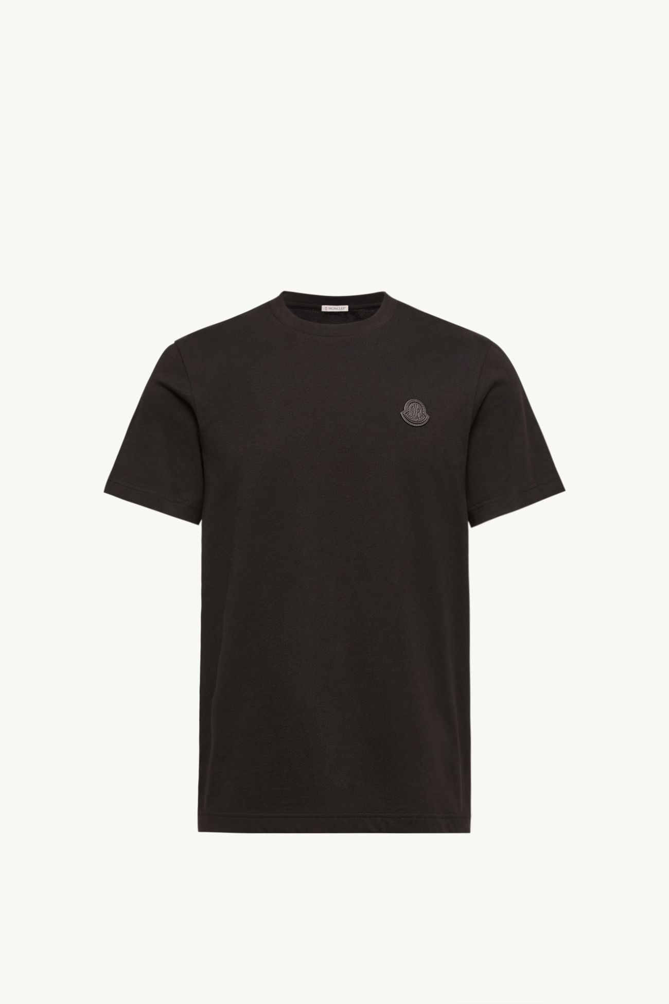 T-shirt en coton à double logo Hommes Noir Moncler 2