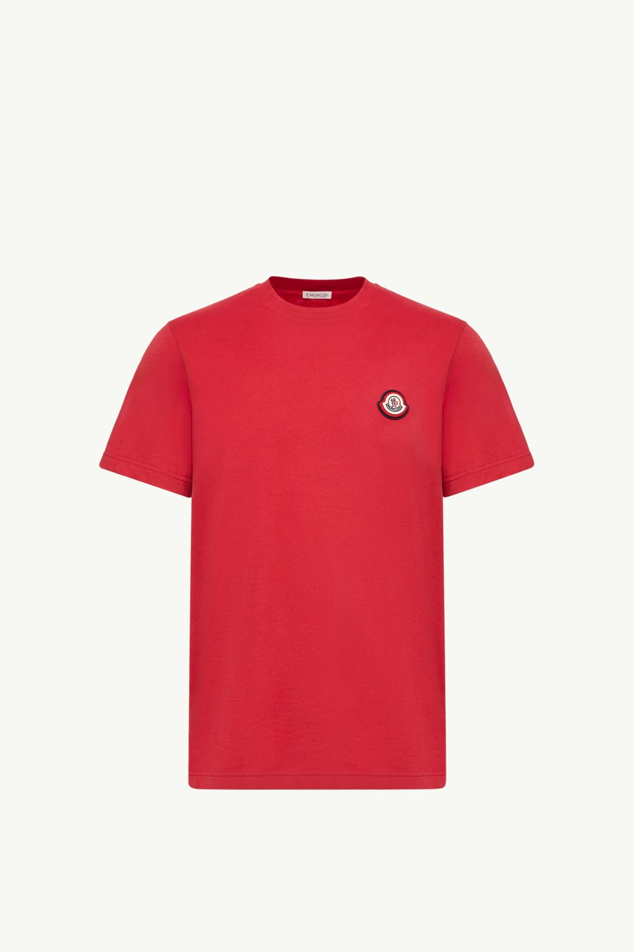 T-shirt en jersey de coton à logo Hommes Rouge Moncler 2