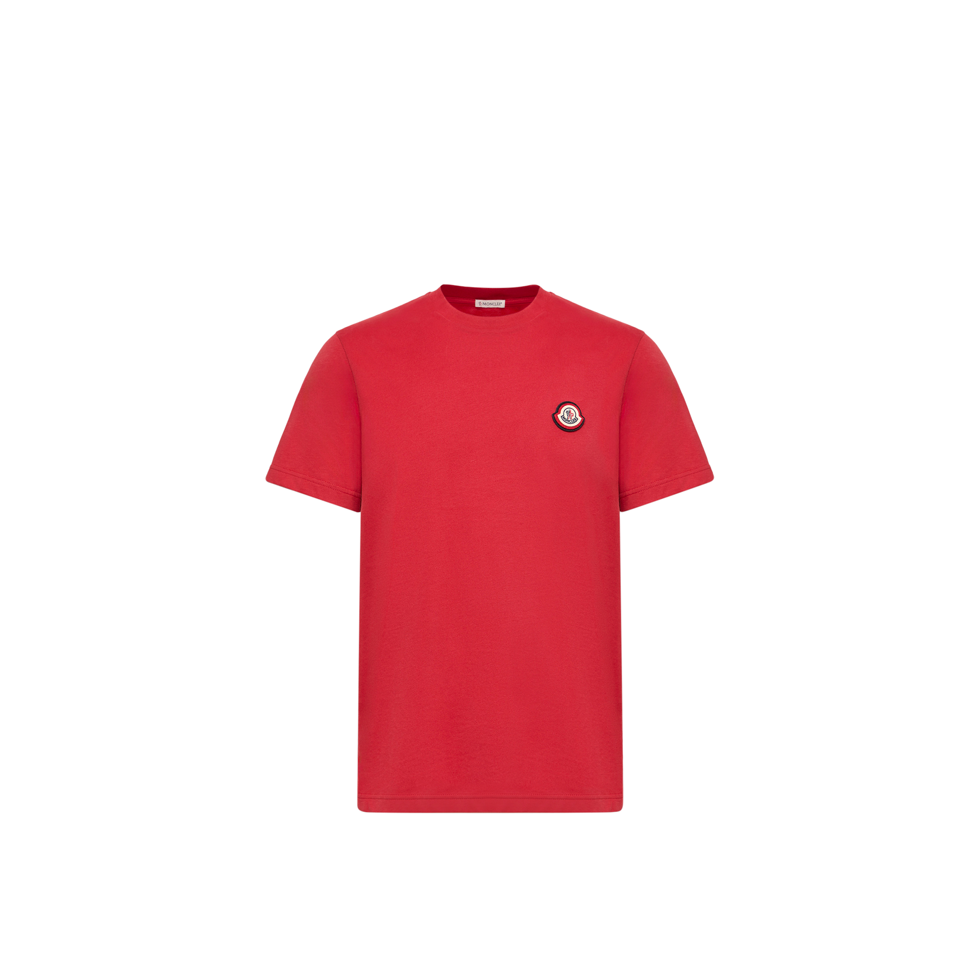 Moncler Men's Red Short Sleeve T-Shirt - Man T-Shirts S - Image 4