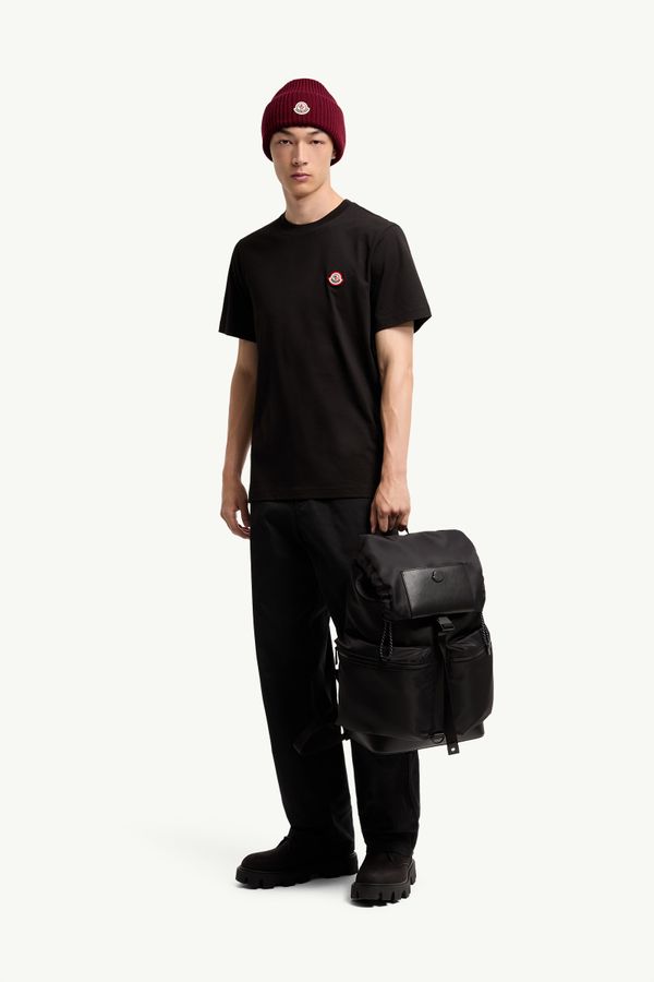 T-Shirt aus Baumwolljersey mit Logo Herren Schwarz Moncler 0
