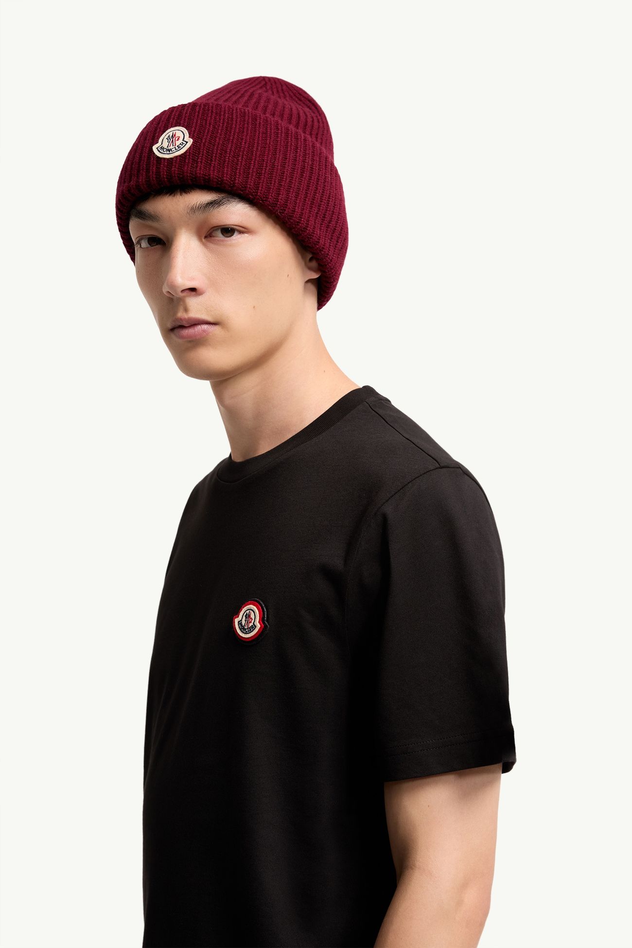 標誌棉質針織布T恤 男士 黑色 Moncler 1