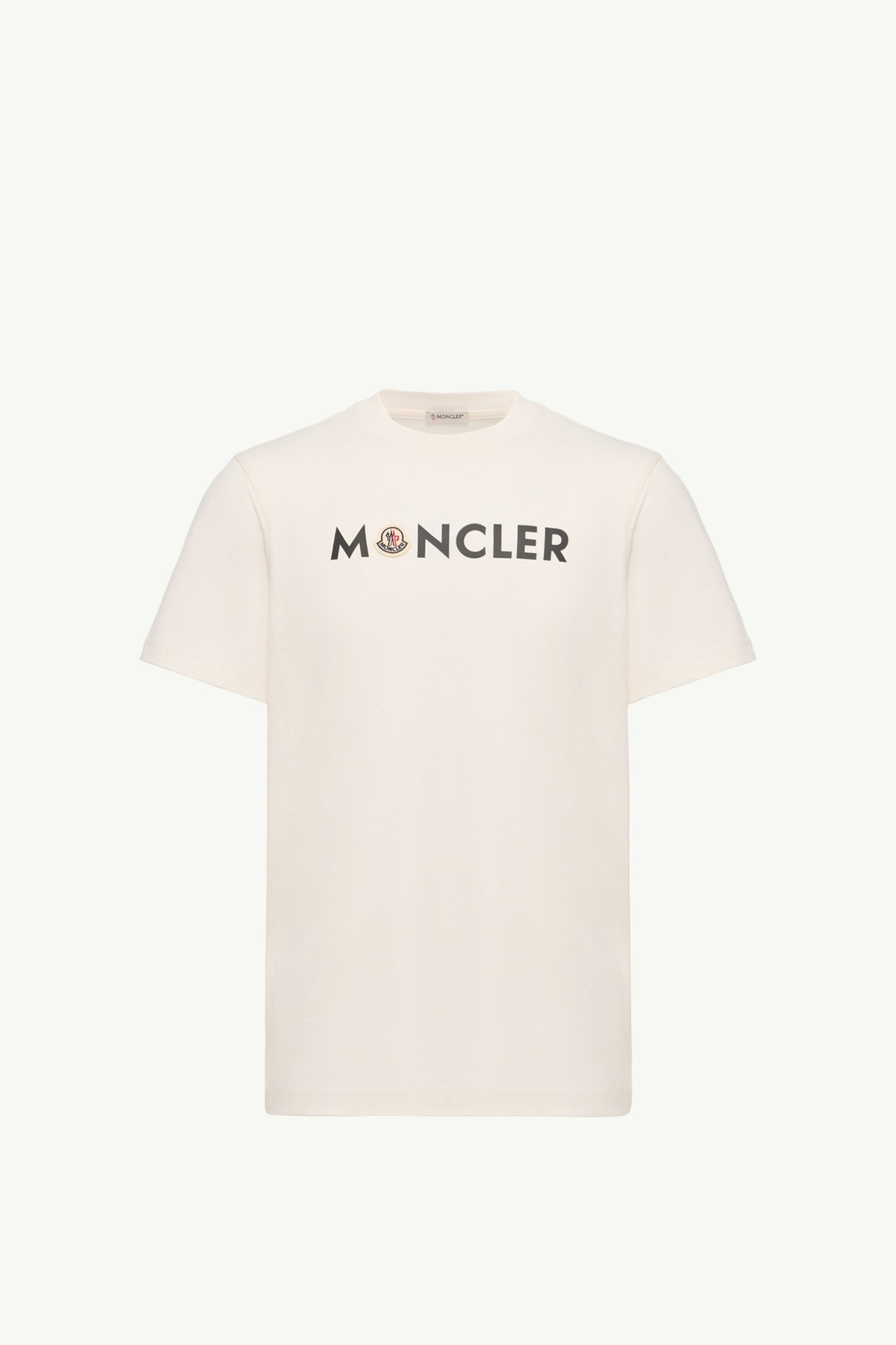T-shirt logata in cotone Uomo Bianco Moncler 2