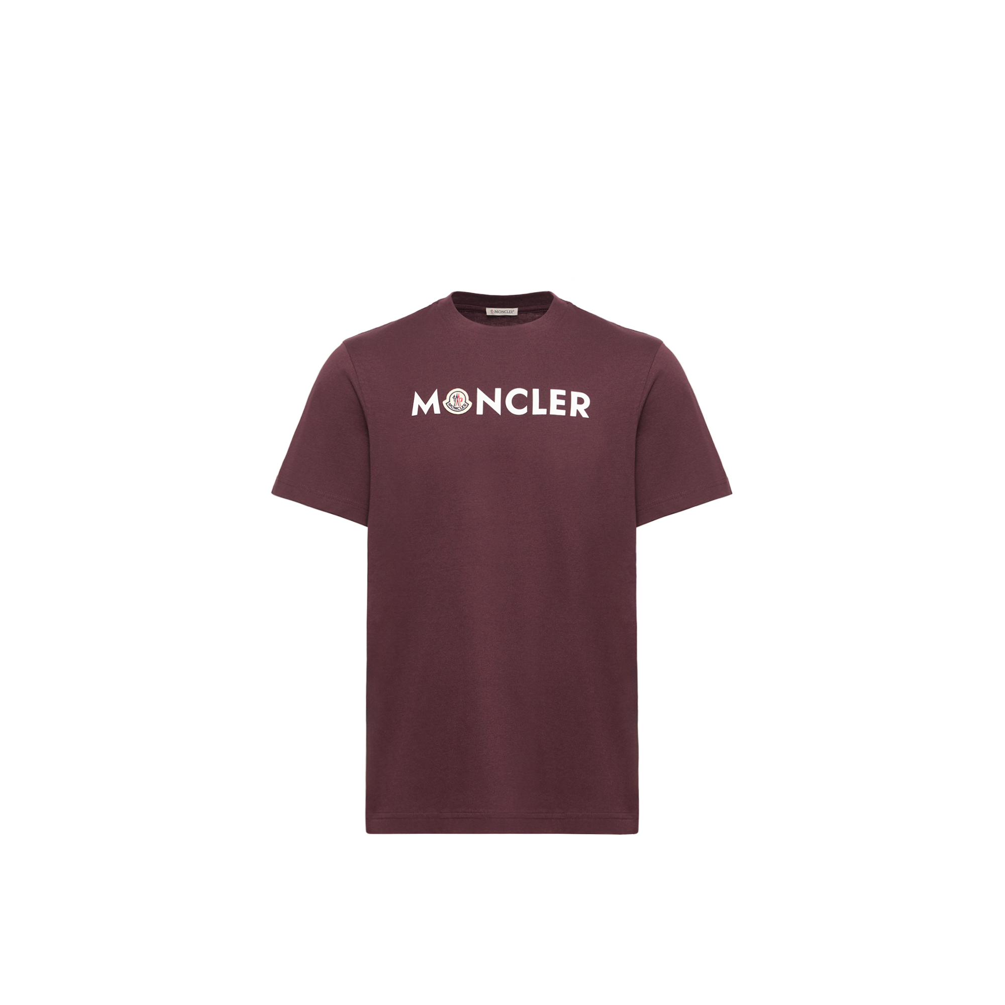Moncler   Logo Cotton T-Shirt for Men in Red, Size: L