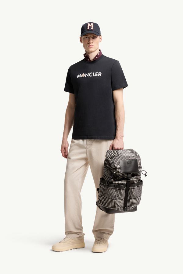 男士标识棉质T恤 男士 深蓝色 Moncler 0