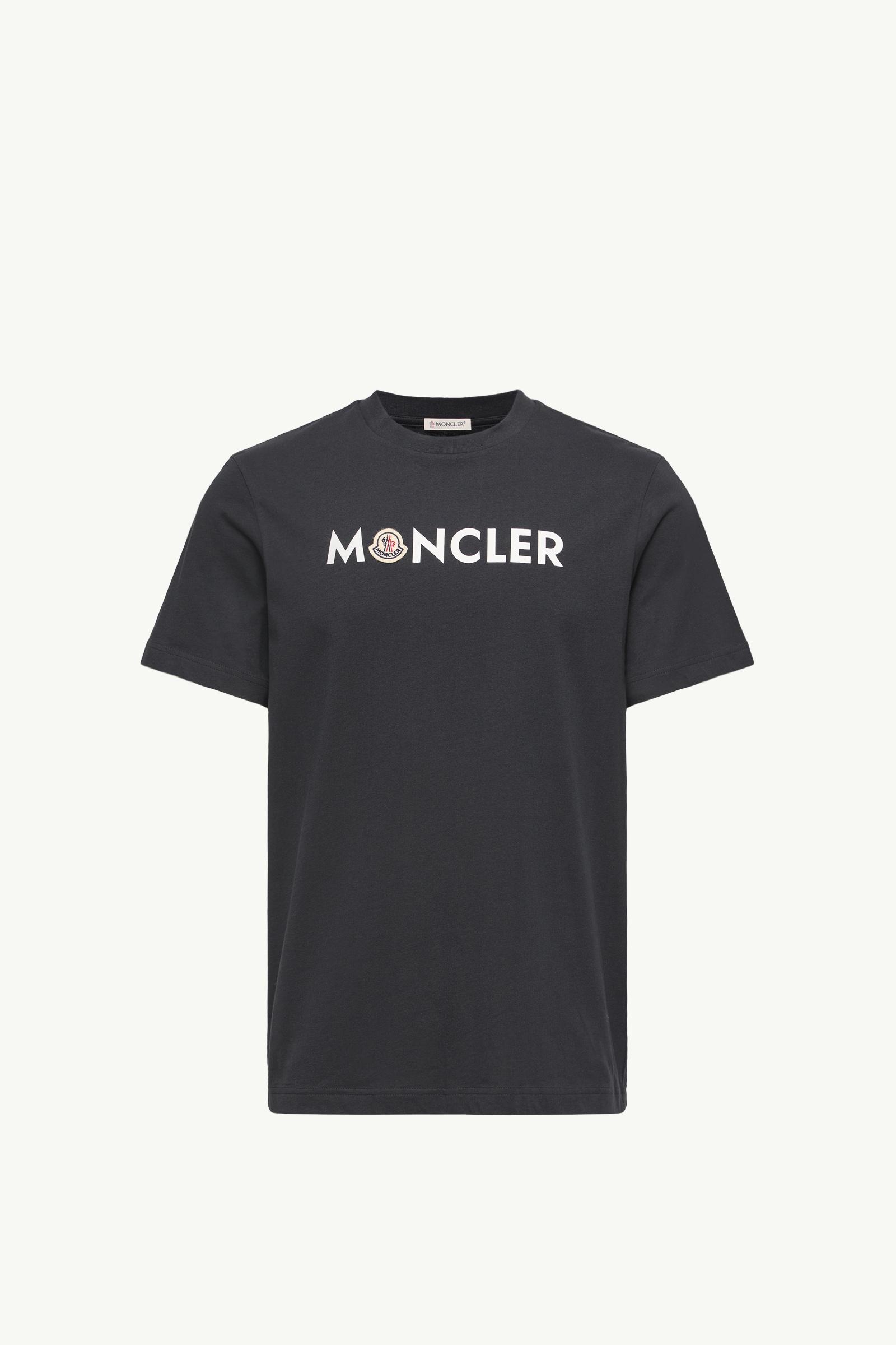 Logo Cotton T-Shirt Men Dark Blue Moncler, 1 of 0