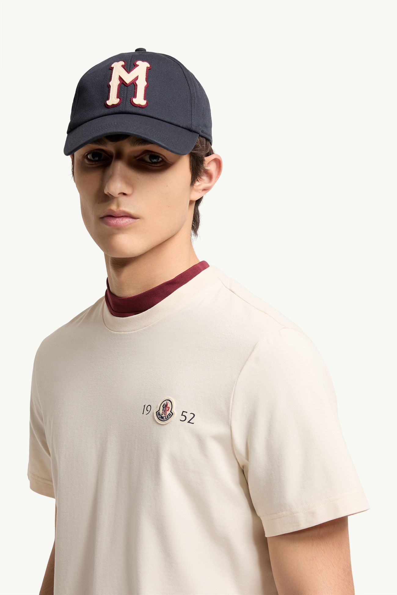 T-Shirt aus Baumwolle mit Logo Herren Weiß Moncler 1