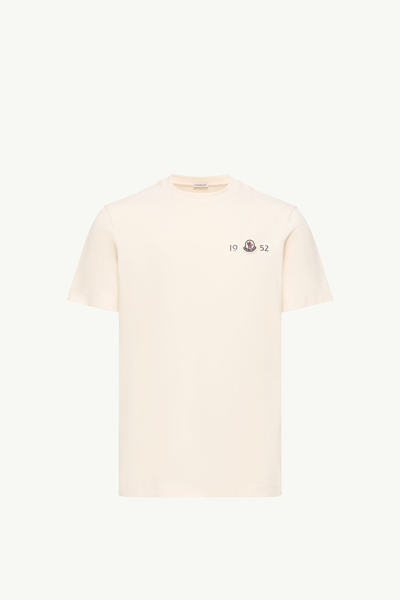 Camiseta de algodón con logotipo Hombre Blanco Moncler 2