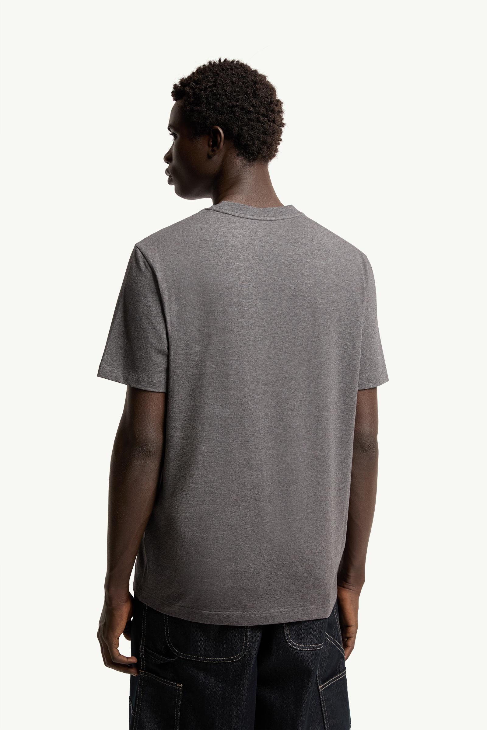 Dark Gray Logo Cotton T-Shirt - Polos & T-shirts for Men | Moncler JP