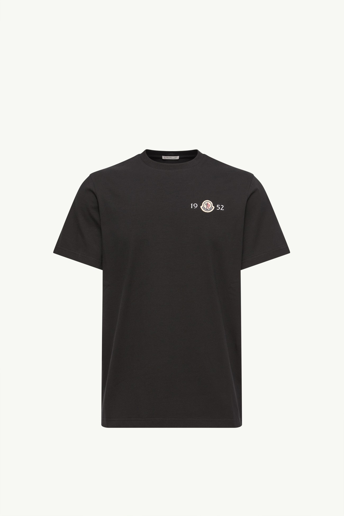 T-shirt logata in cotone Uomo Nero Moncler 2