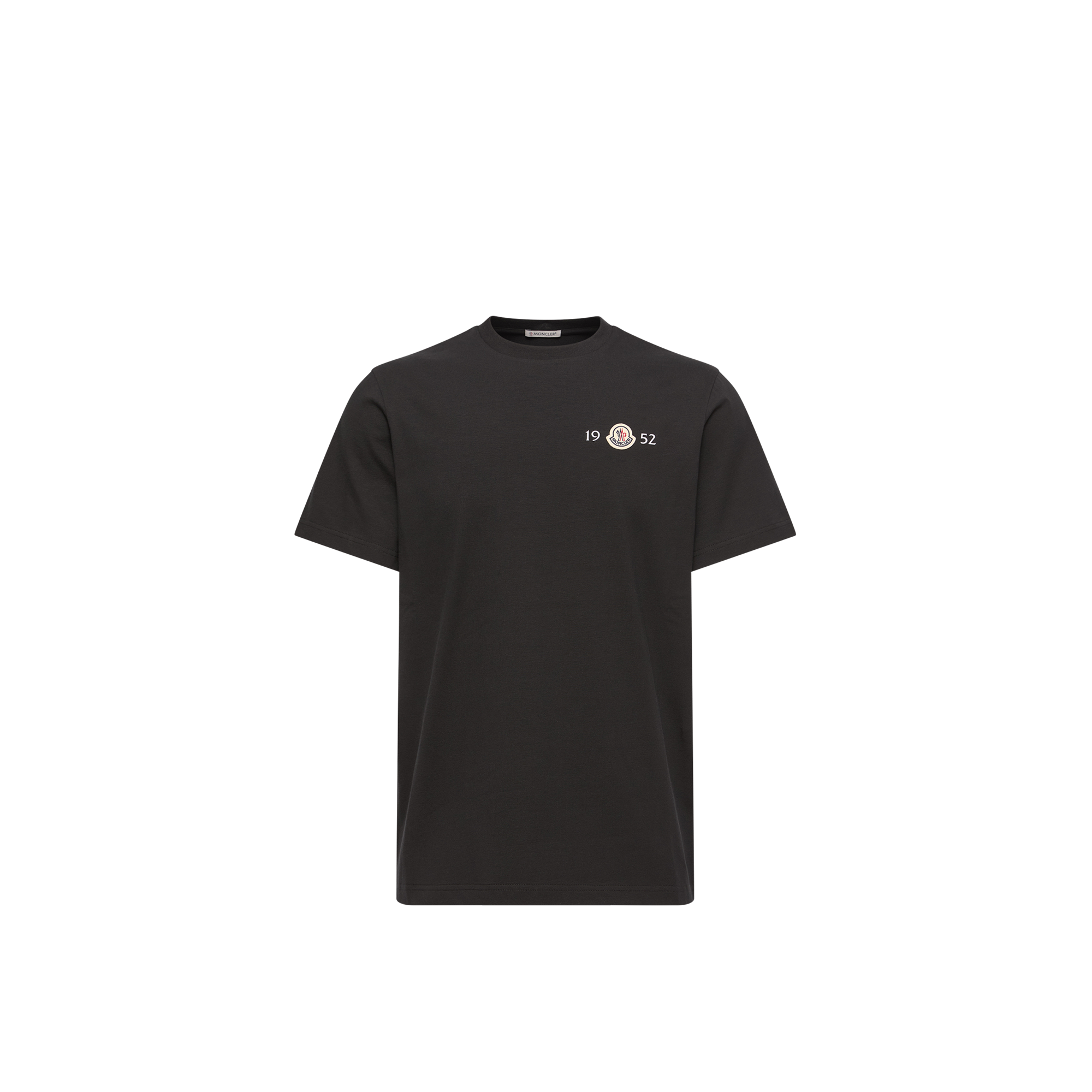 Moncler   Logo Cotton T-Shirt for Men in Black, Size: S