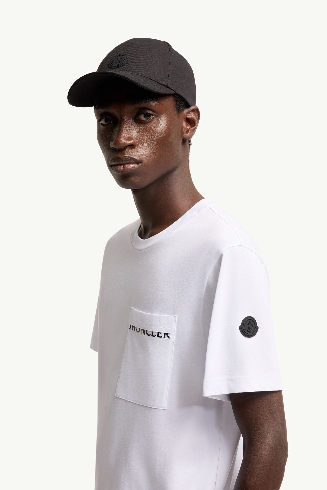 標誌棉質針織布T恤 男士 白色 Moncler 1