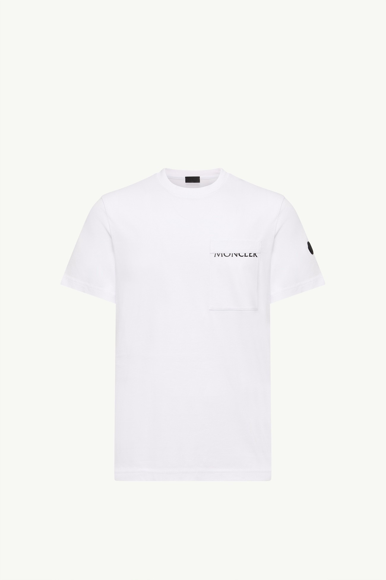 T-Shirt aus Baumwolljersey mit Logo Herren Weiß Moncler 2