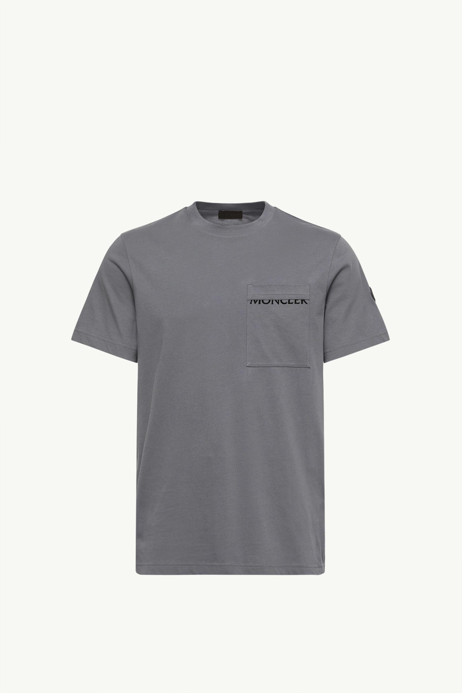 Logo Cotton Jersey T-Shirt Men Gray Moncler, 1 of 0