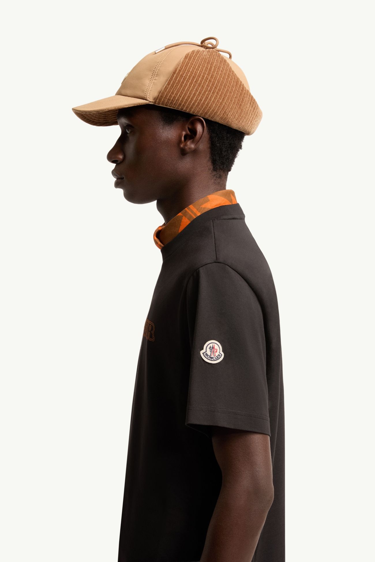 Logo Cotton Jersey T-Shirt Men Black Moncler 1