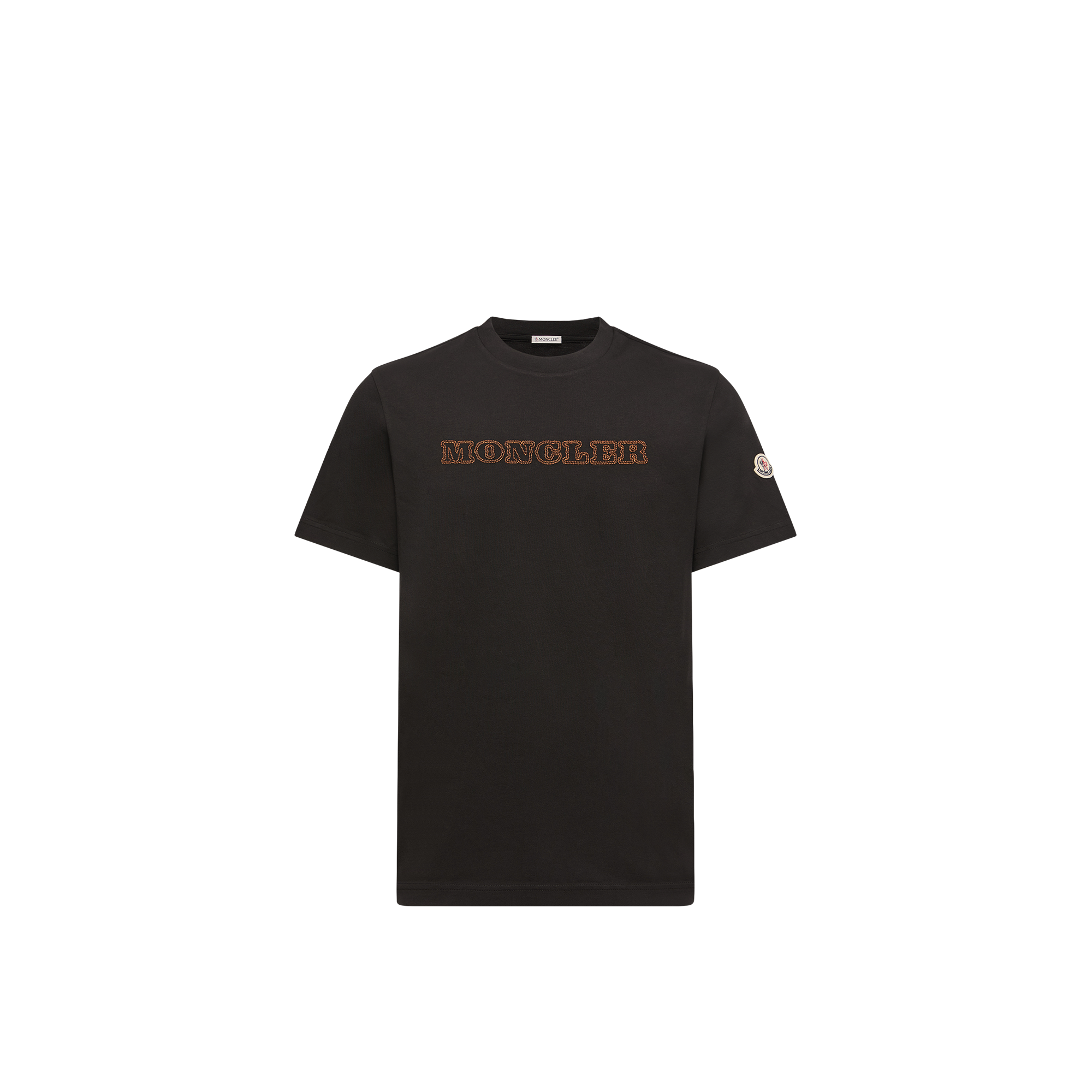 Moncler   Logo Cotton Jersey T-Shirt for Men in Black, Size: Xl