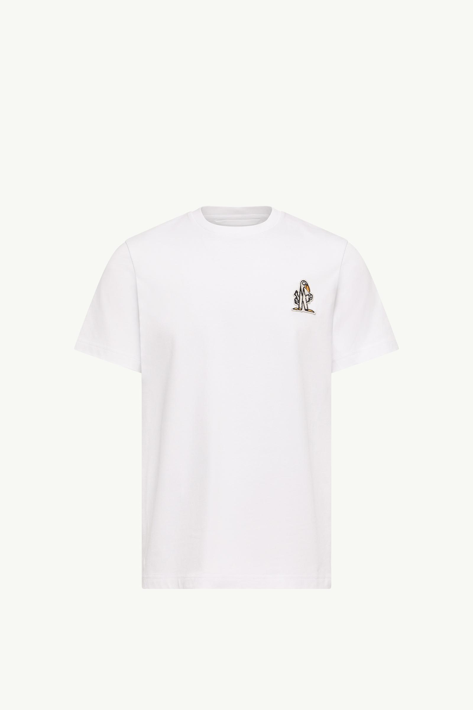 T-shirt en coton à logo Hommes Blanc Moncler, 1 of 0