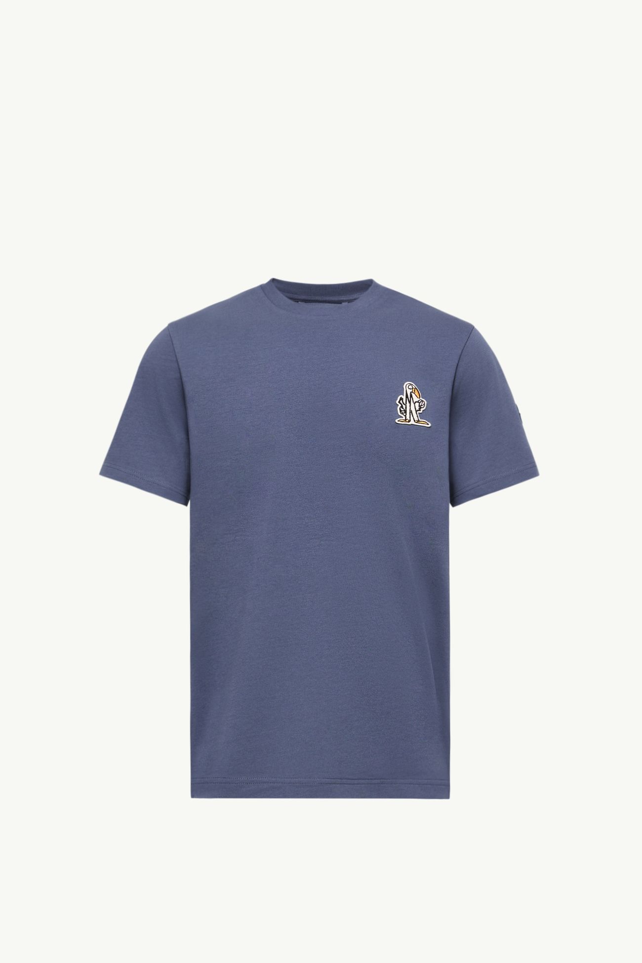 T-shirt logata in cotone Uomo Blu Cobalto Moncler 2
