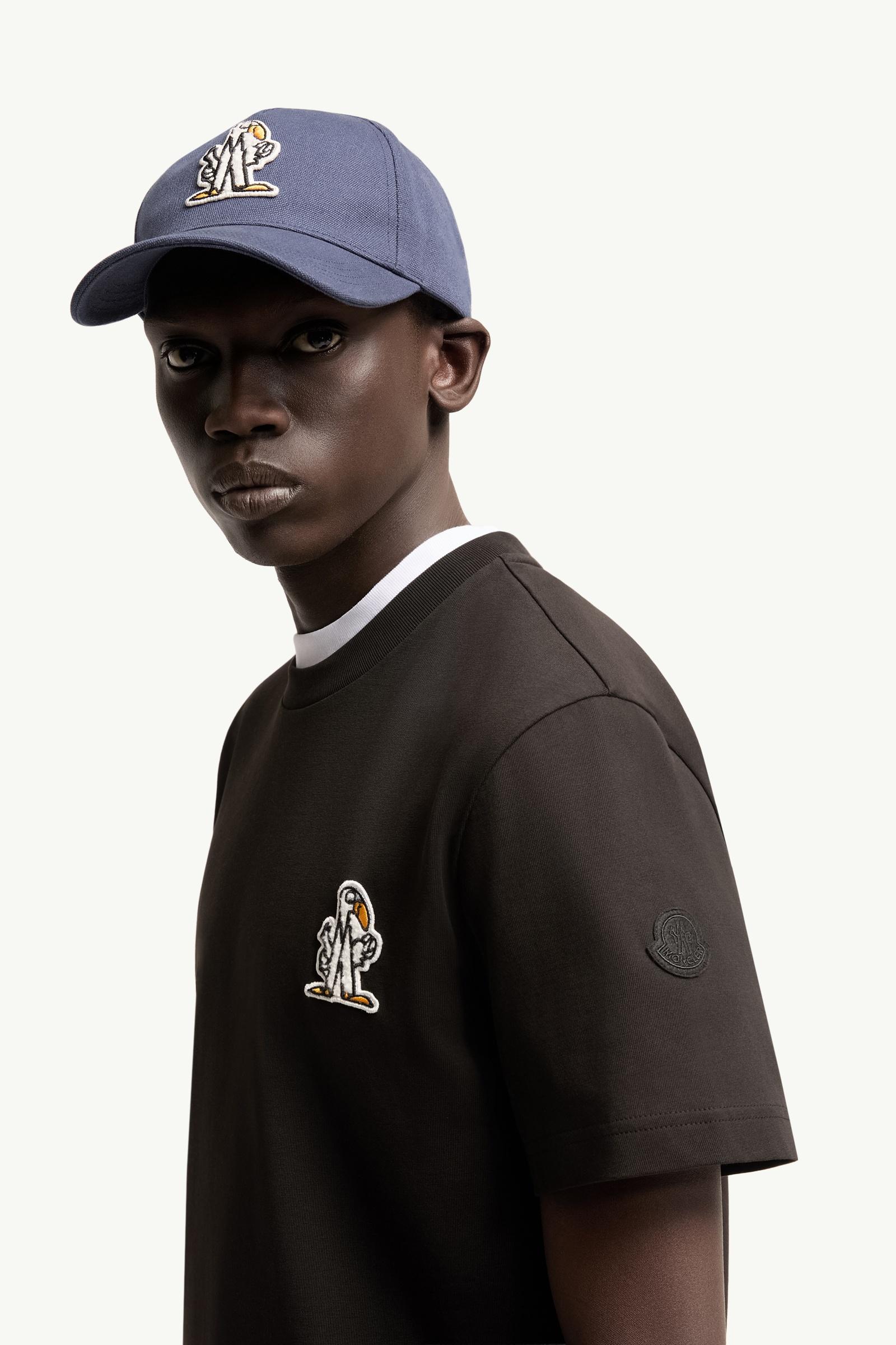 Black Logo Cotton T-Shirt - Polos & T-shirts for Men | Moncler SI
