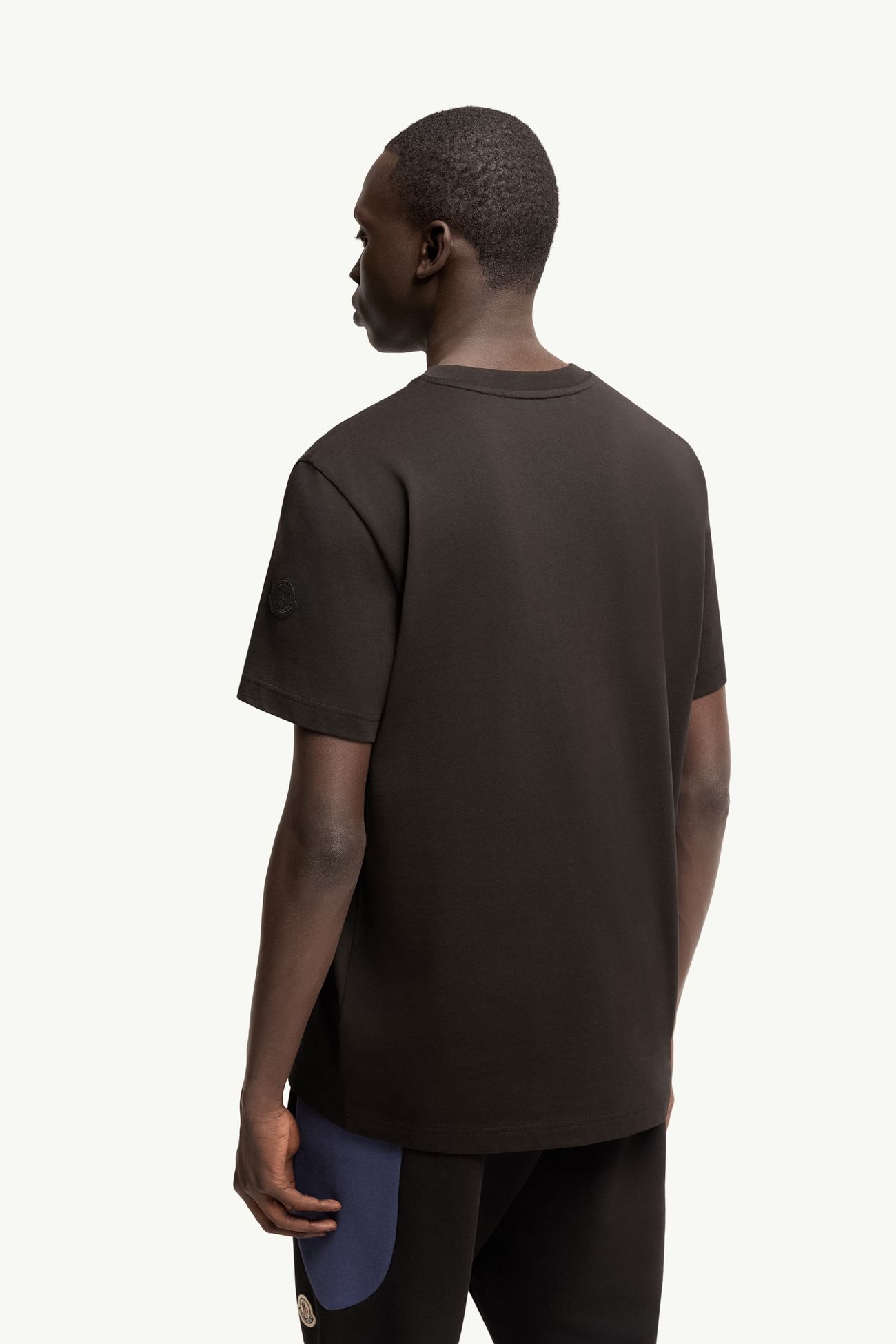 T-shirt en coton à logo Hommes Noir Moncler 4
