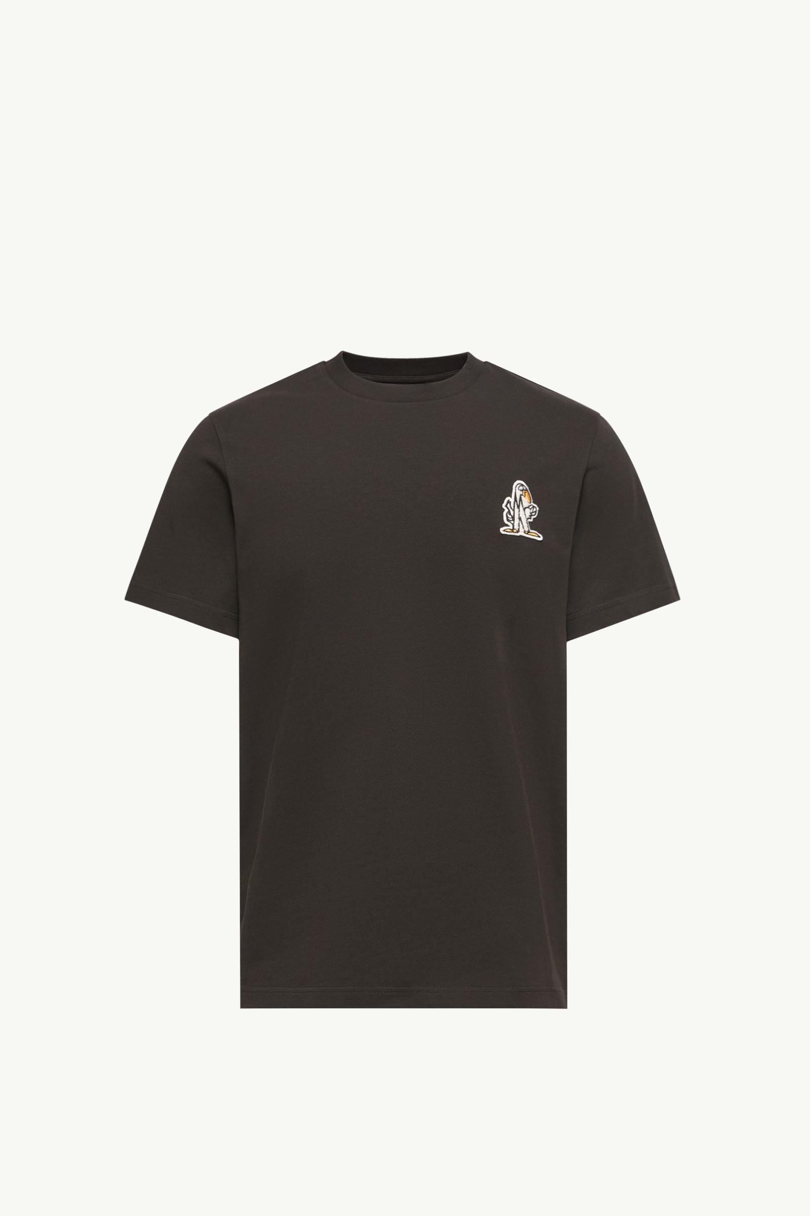 Black Logo Cotton T-Shirt - Polos & T-shirts for Men | Moncler US