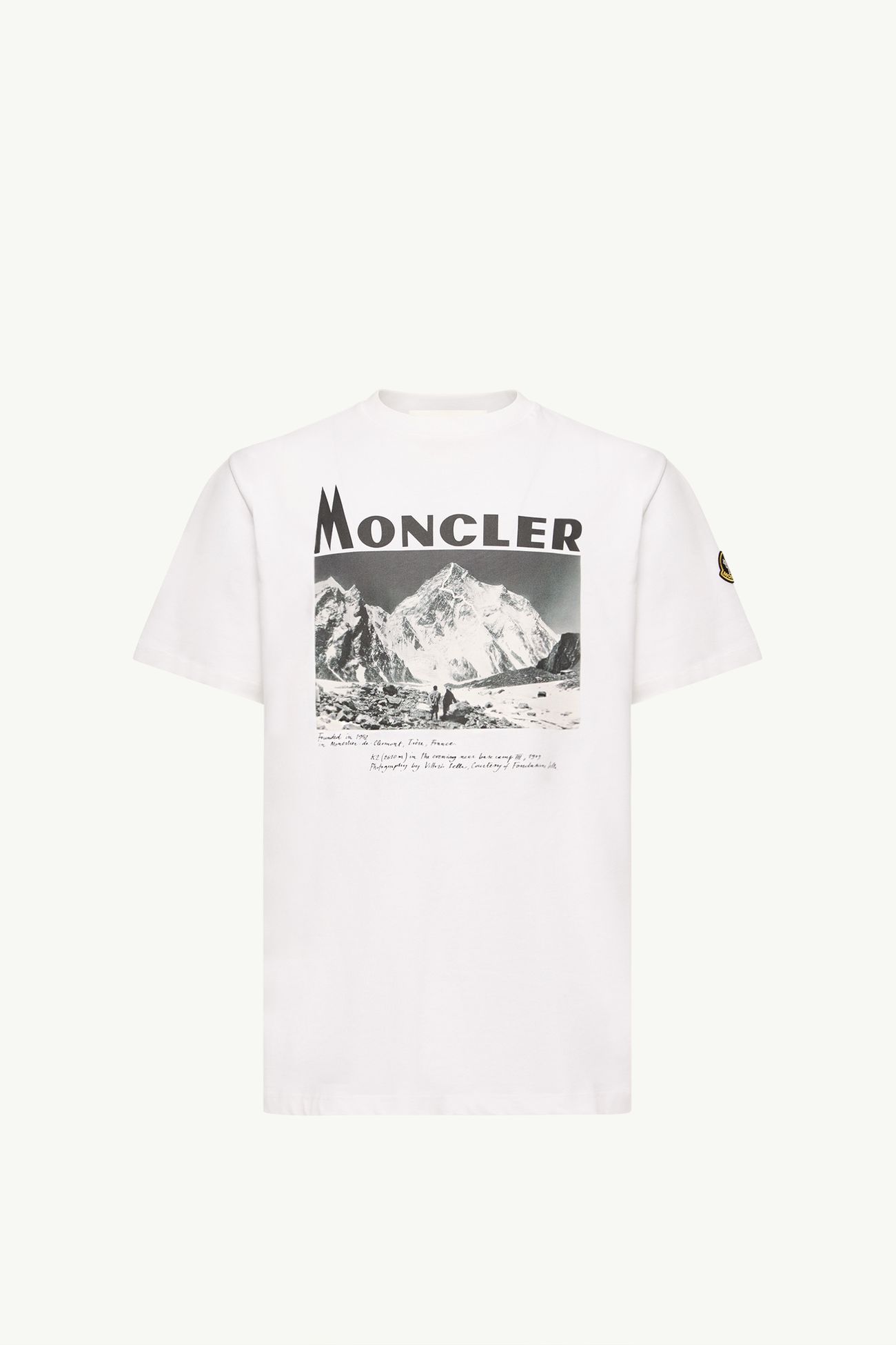 Camiseta de manga corta de jersey de algodón con estampado K2 Hombre Blanco Moncler 2
