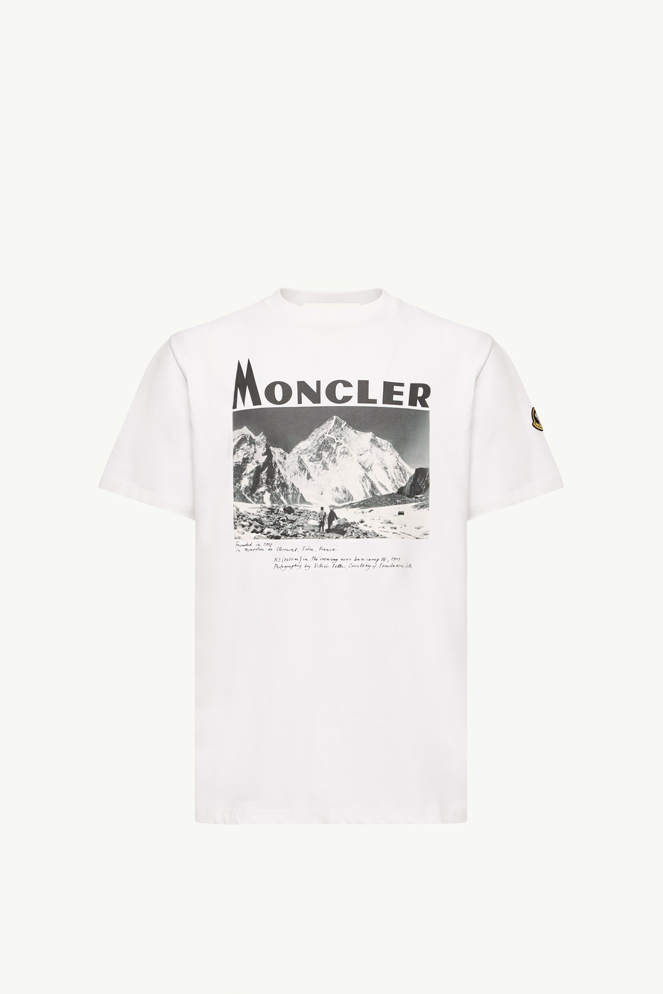K2印花短袖棉質針織布T恤 男士 白色 Moncler 2