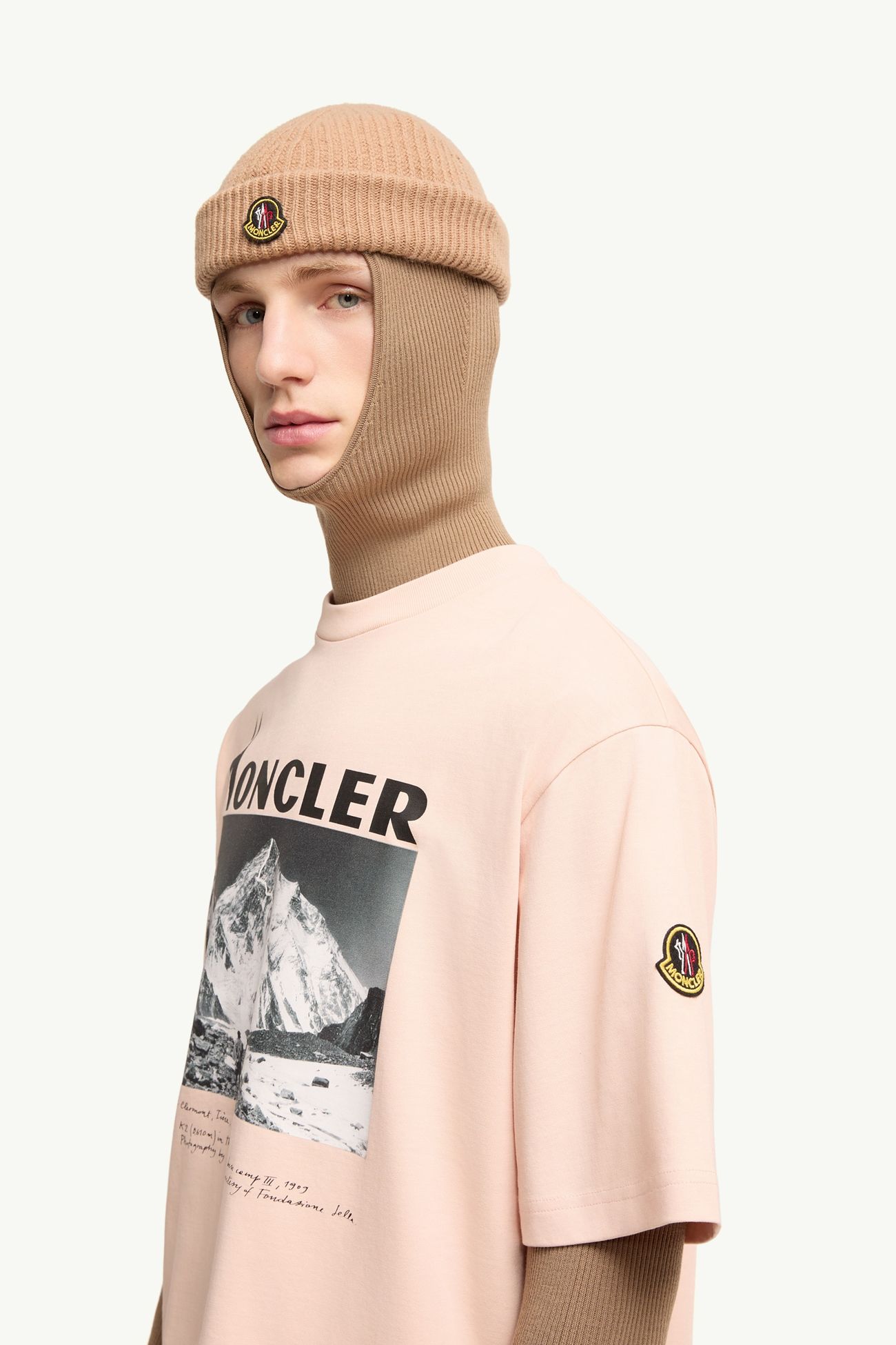 Kurzarm-T-Shirt aus Baumwolljersey mit K2-Print Herren Pink Moncler 1