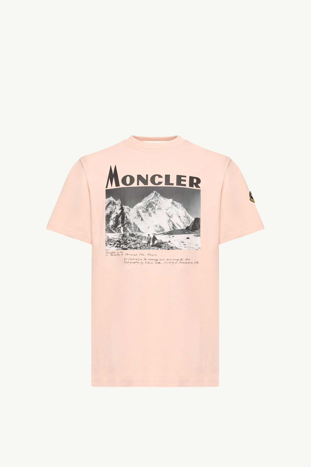 K2印花短袖棉質針織布T恤 男士 粉紅色 Moncler 2