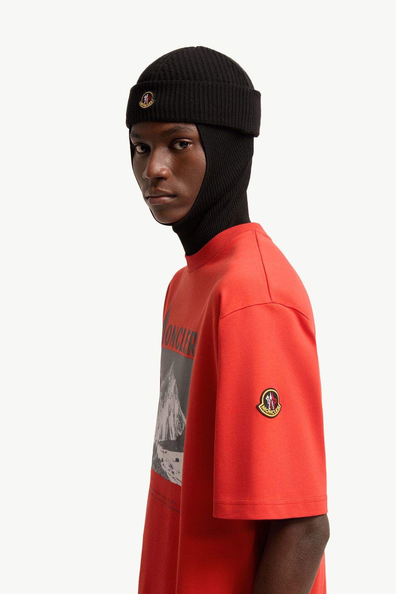 Kurzarm-T-Shirt aus Baumwolljersey mit K2-Print Herren Rot Moncler 1