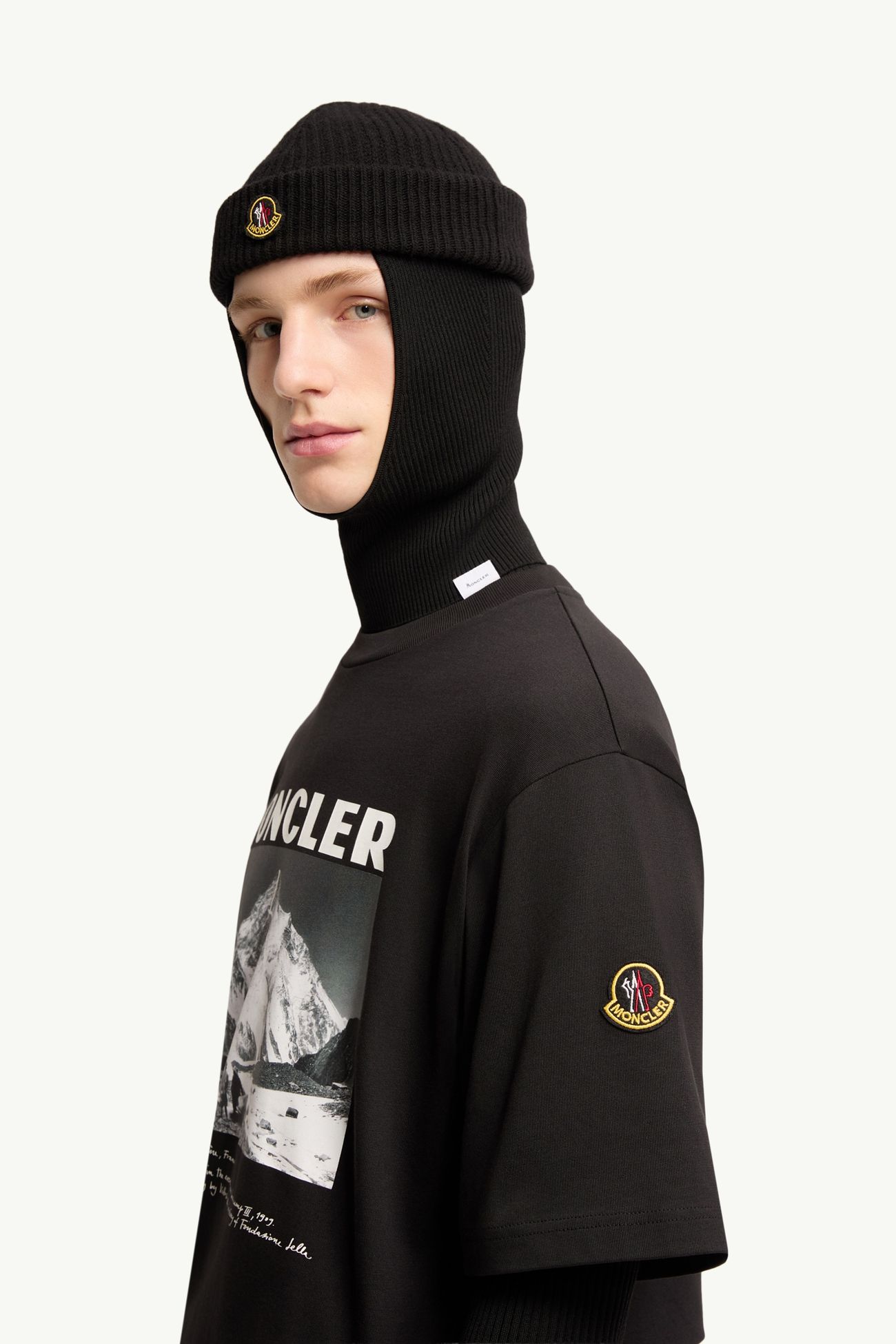 T-shirt en jersey de coton à manches courtes et imprimé K2 Hommes Noir Moncler 1