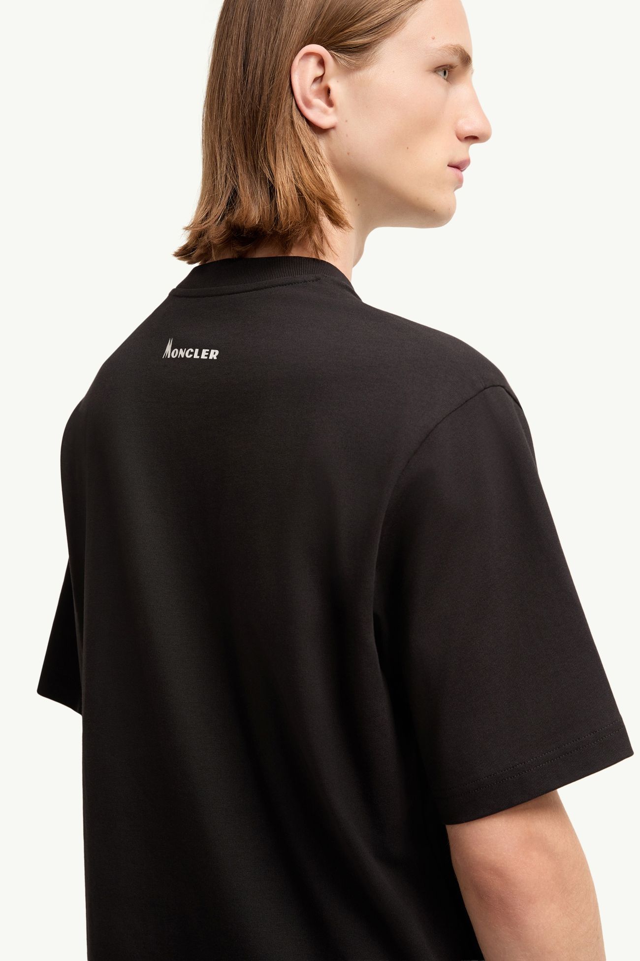 Kurzarm-T-Shirt aus Baumwolljersey mit K2-Print Herren Schwarz Moncler 5