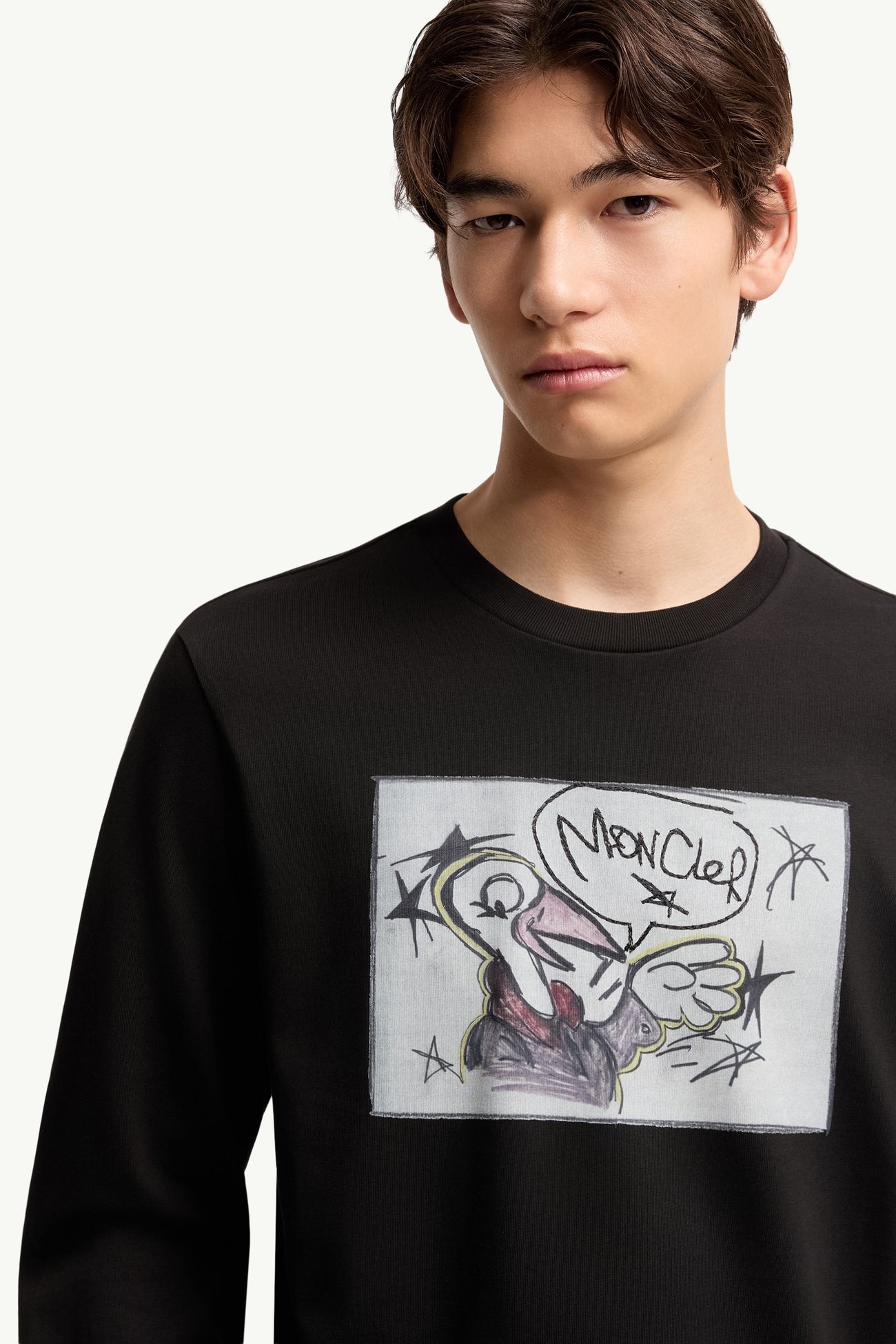ブラック Tシャツ : Tシャツ＆ポロシャツ 向けの メンズ | モンクレール