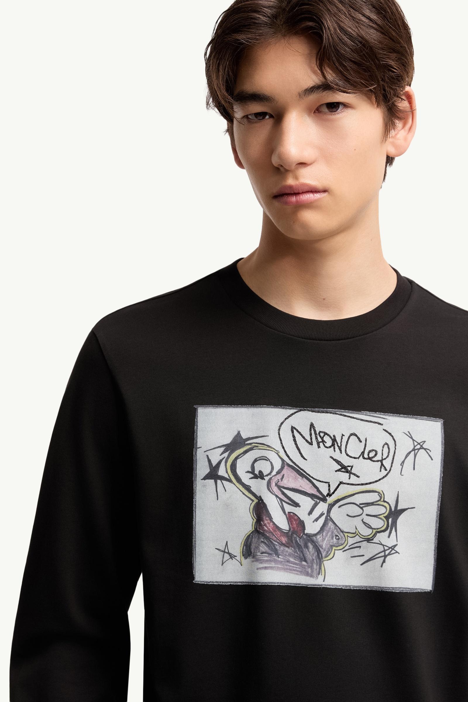 ブラック Tシャツ : Tシャツ＆ポロシャツ 向けの メンズ | モンクレール