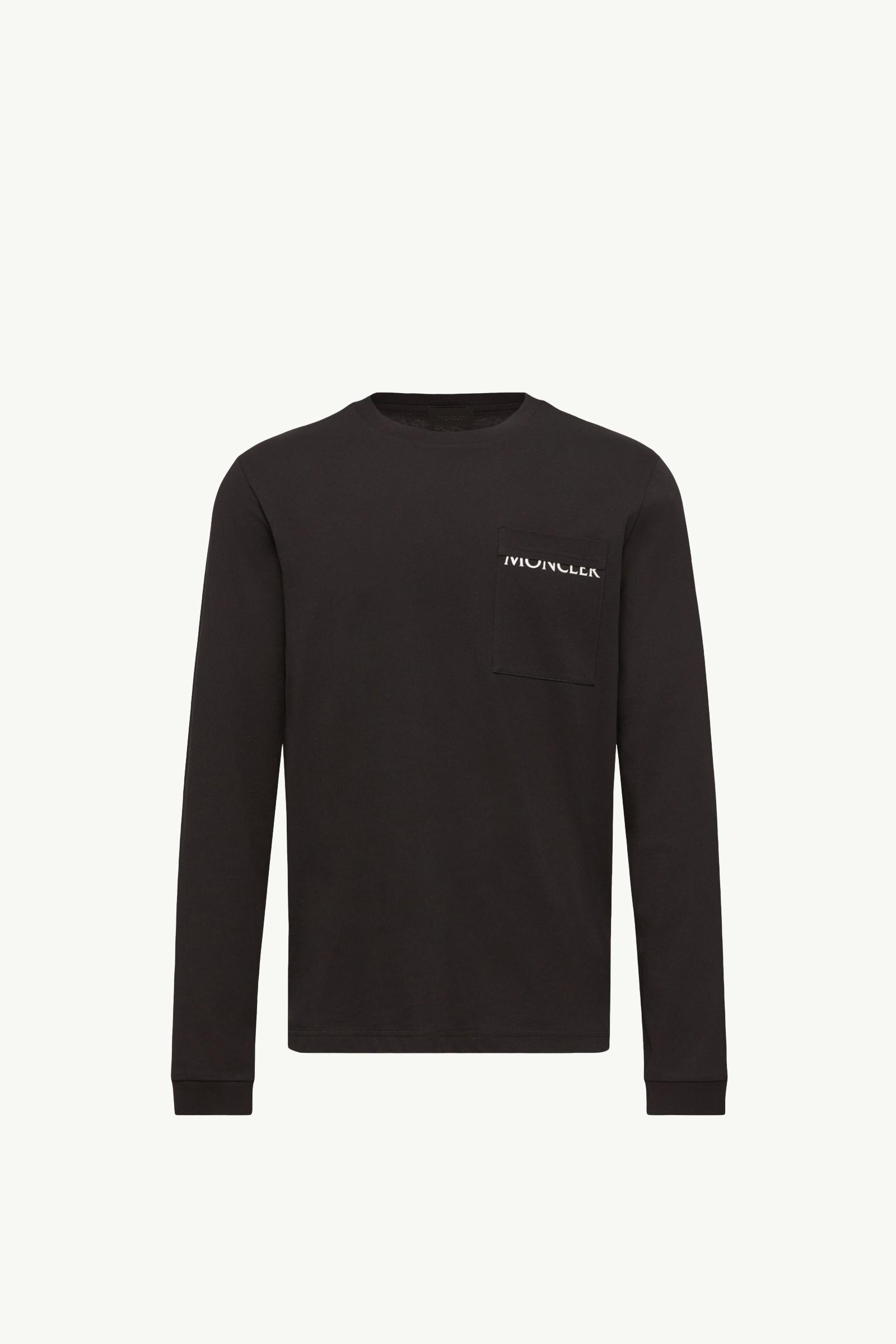 Logo Cotton Long Sleeve T-Shirt Men Black Moncler, 1 of 0